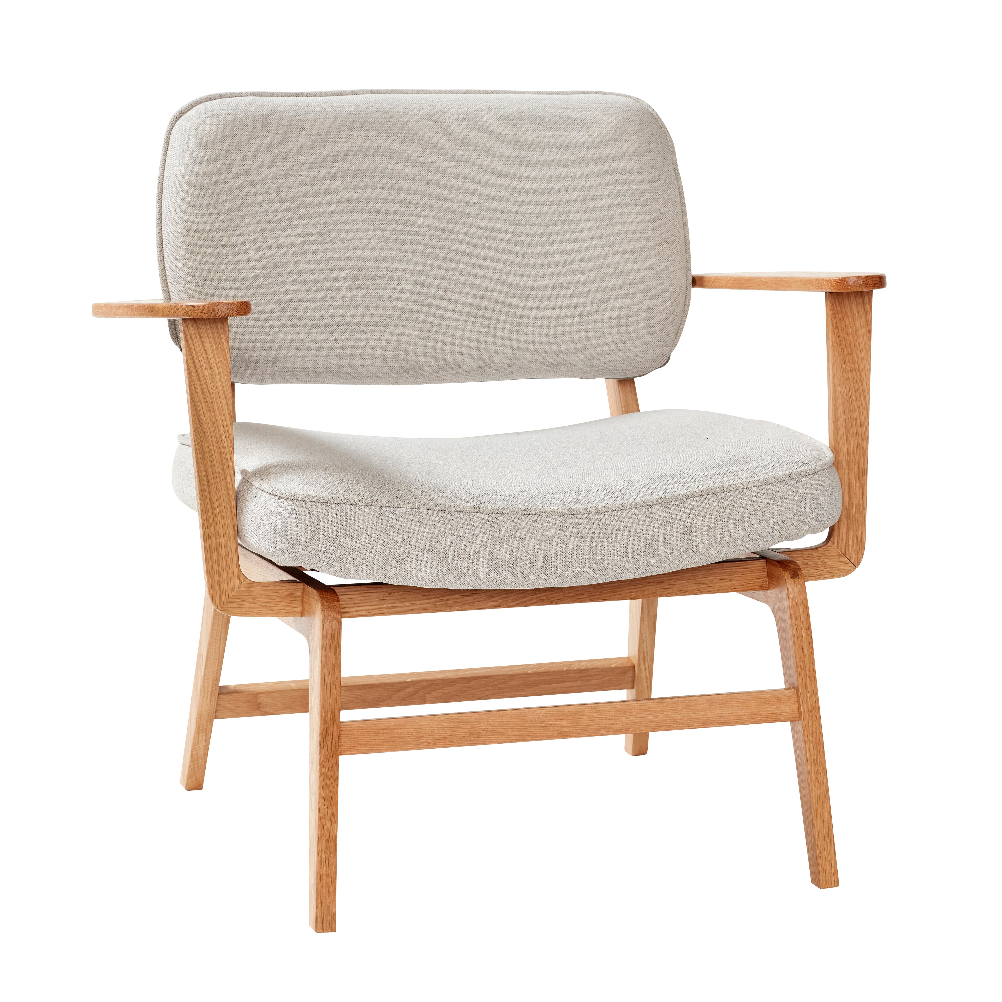 Haze Lounge Chair Grey/Nature - 80x64xh71cm