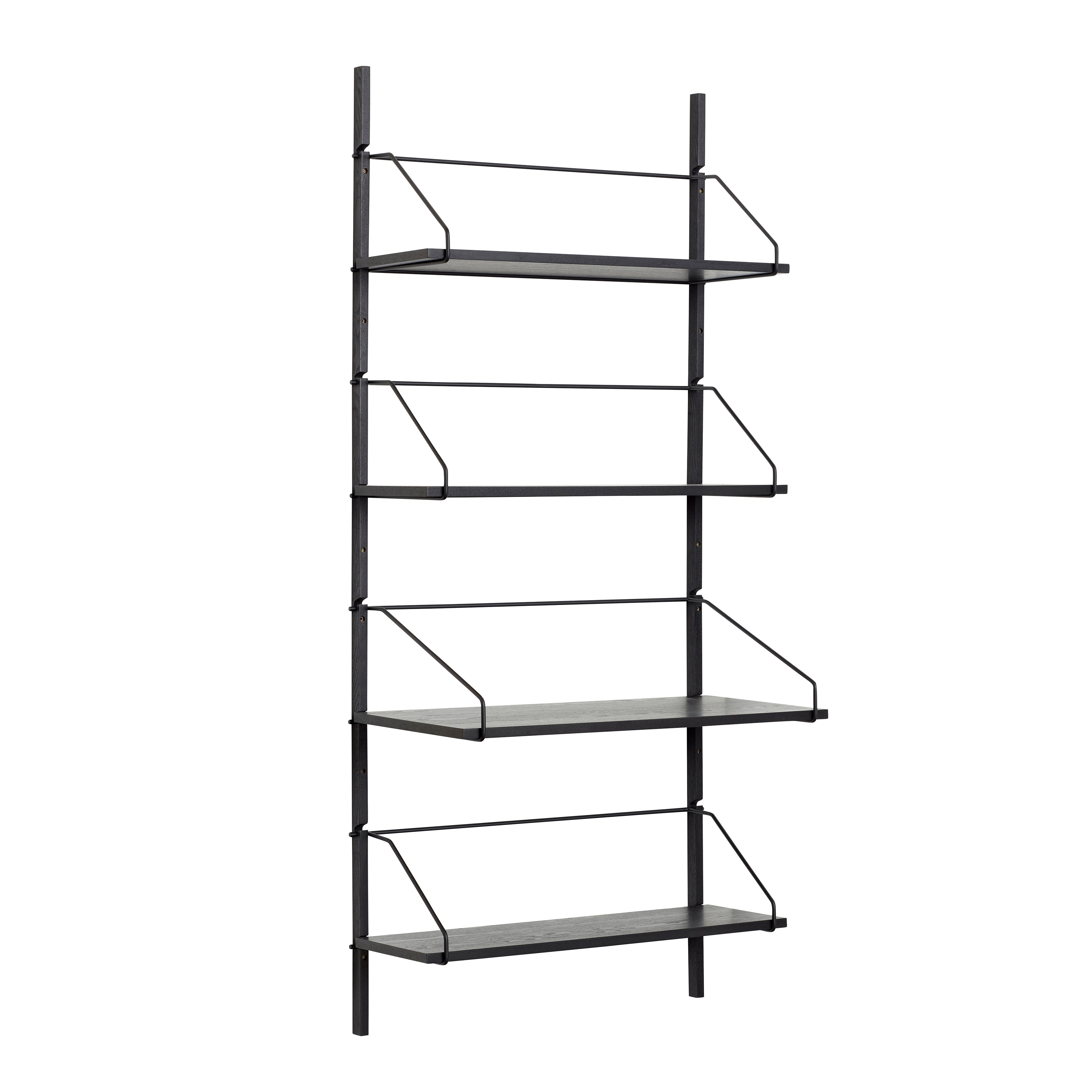 Norm Wall Row 4 hyllor Black - 80xH180cm