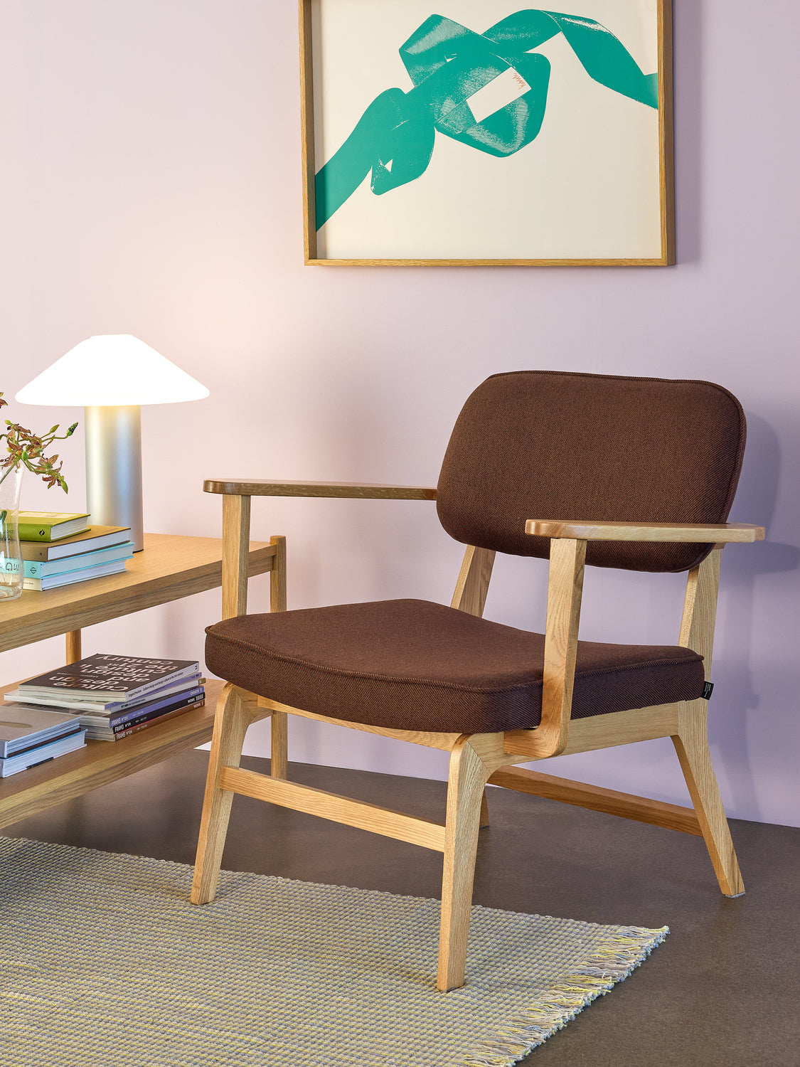 Haze Lounge stol Mörkbrun - 80x64xh71cm