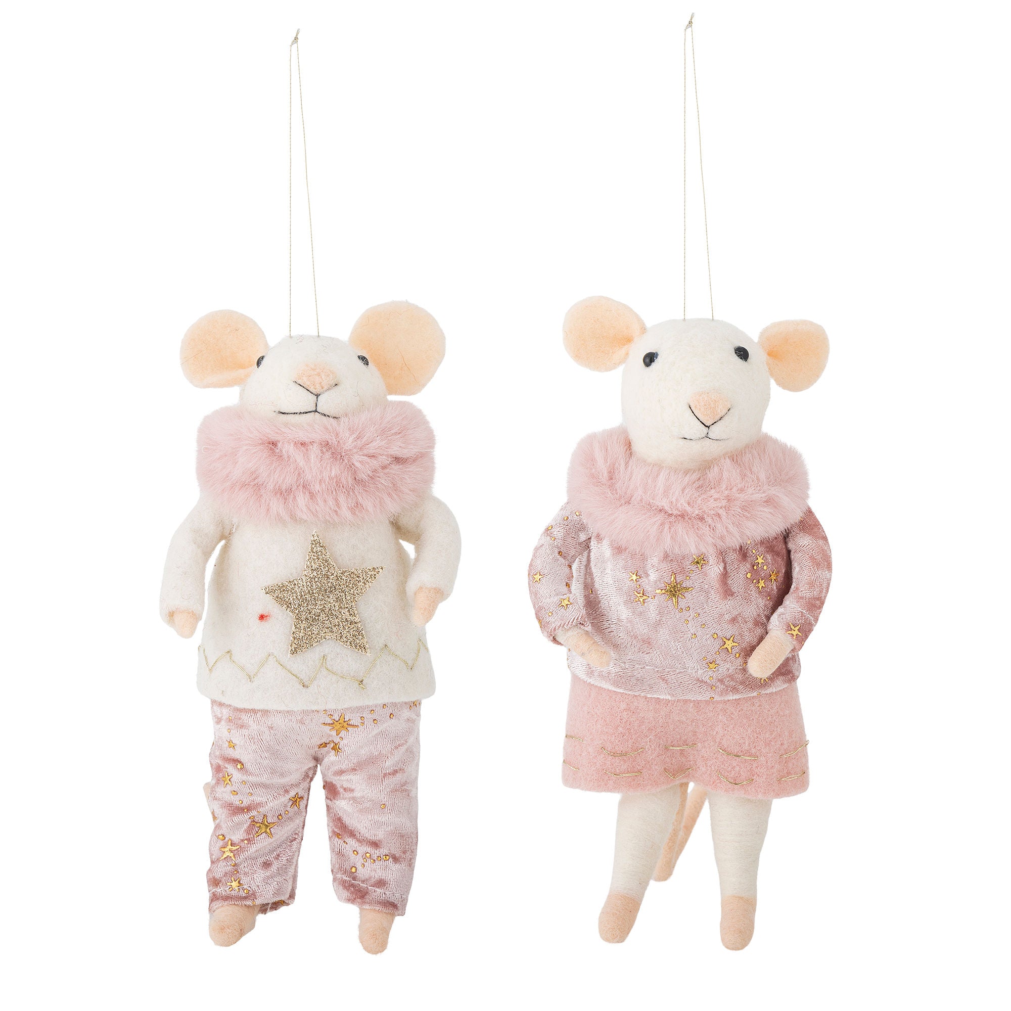 Bloomingville Peo Ornament, Rosa, ull