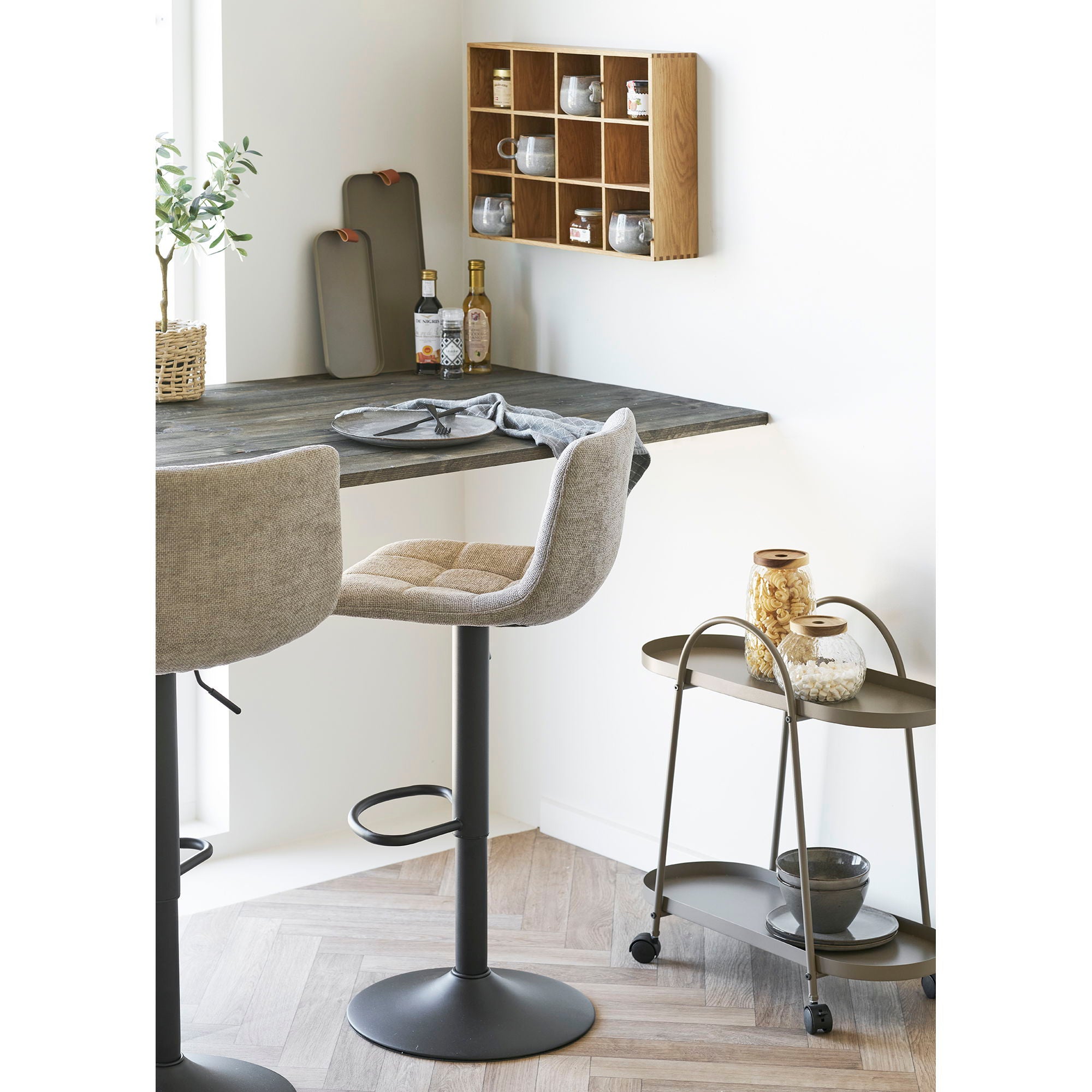 Middelfart Barstol - Barstol, Gray, Black Ben HN1272