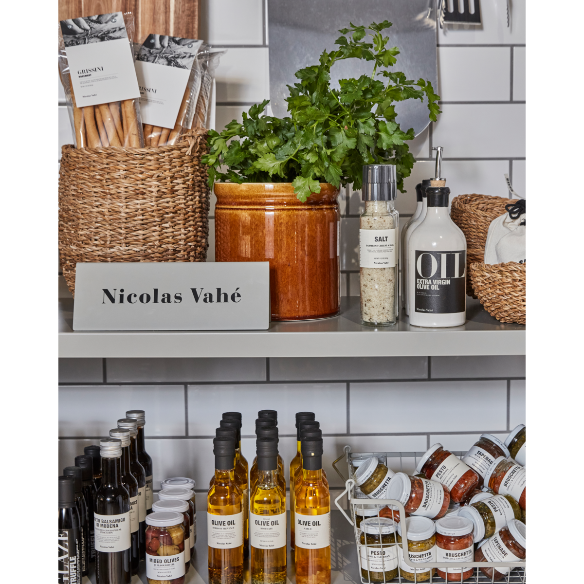 POS skild, NVA -skylt - rack, grå