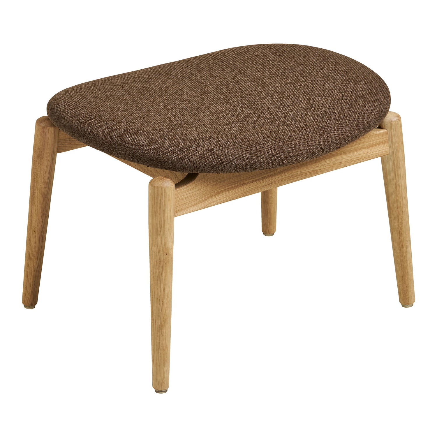 Olvera Set - Lounge Chair and Foot Pall, Nature/Brown HN1084