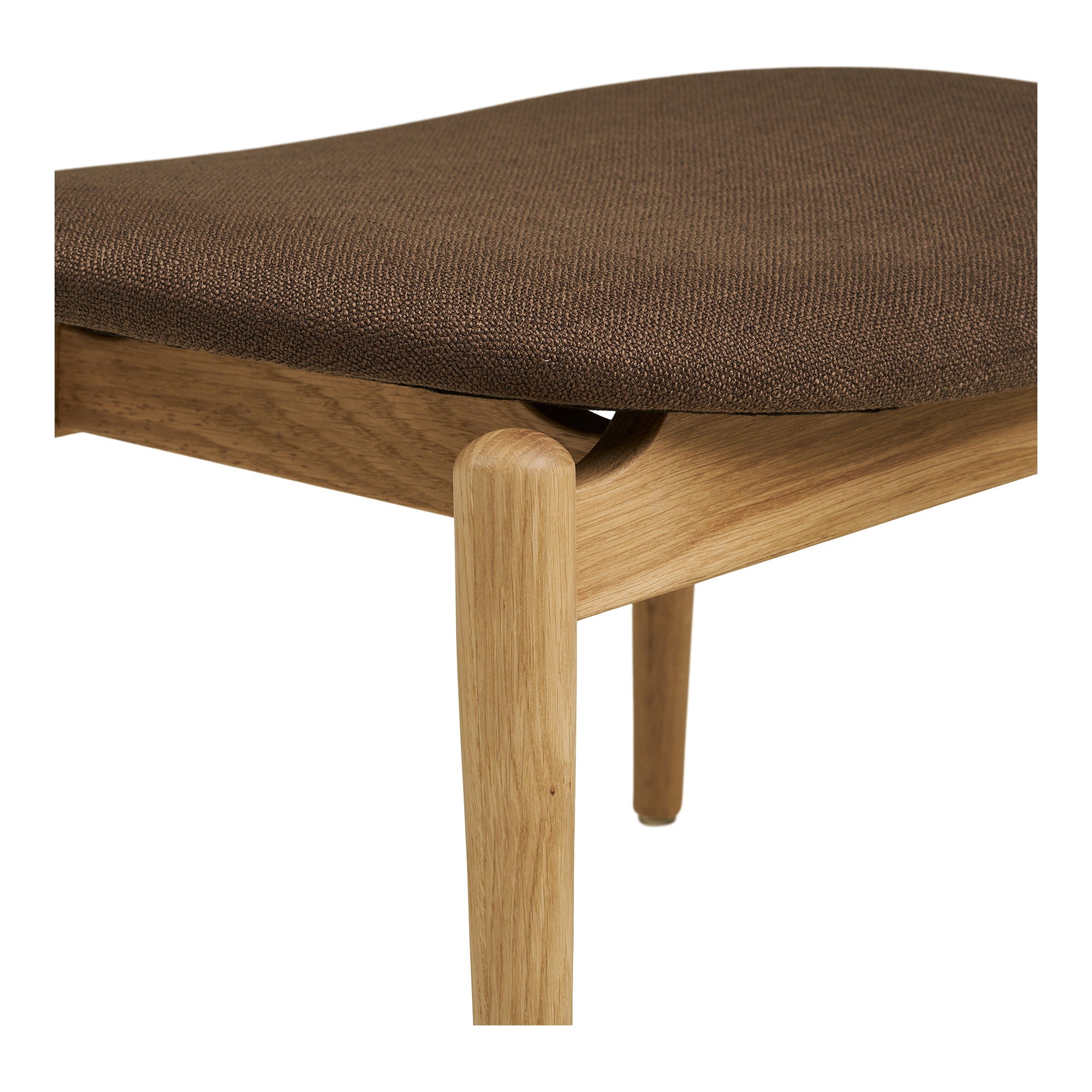 Olvera Set - Lounge Chair and Foot Pall, Nature/Brown HN1084
