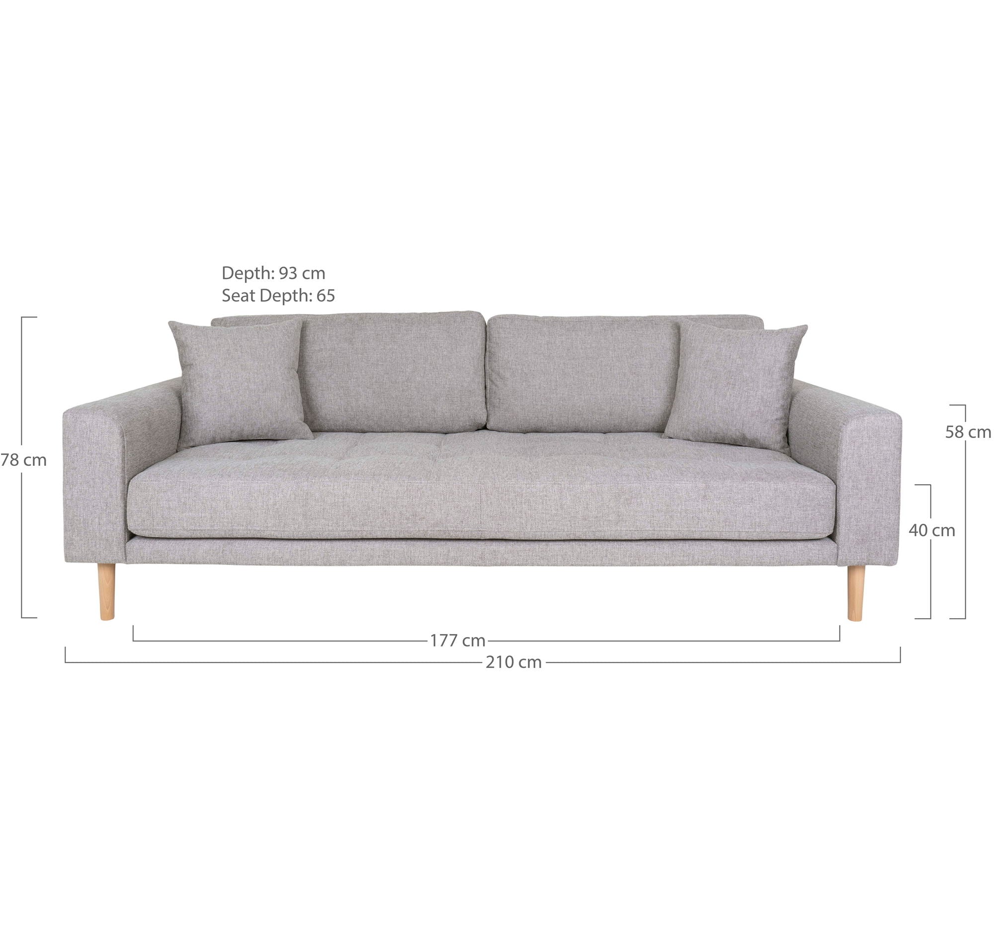 Lido 3 personers soffa - 3 personers soffa
