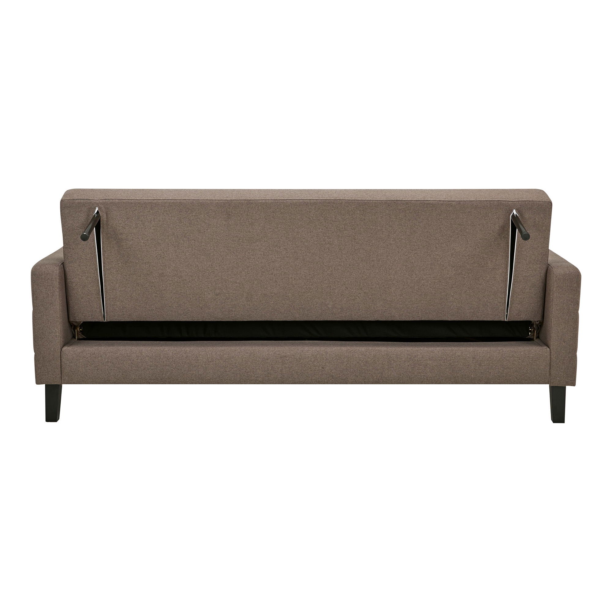 Milton SOFA BED - SOFA BED MED TRAGRES, BROWN, SVARTA BEN HN1089