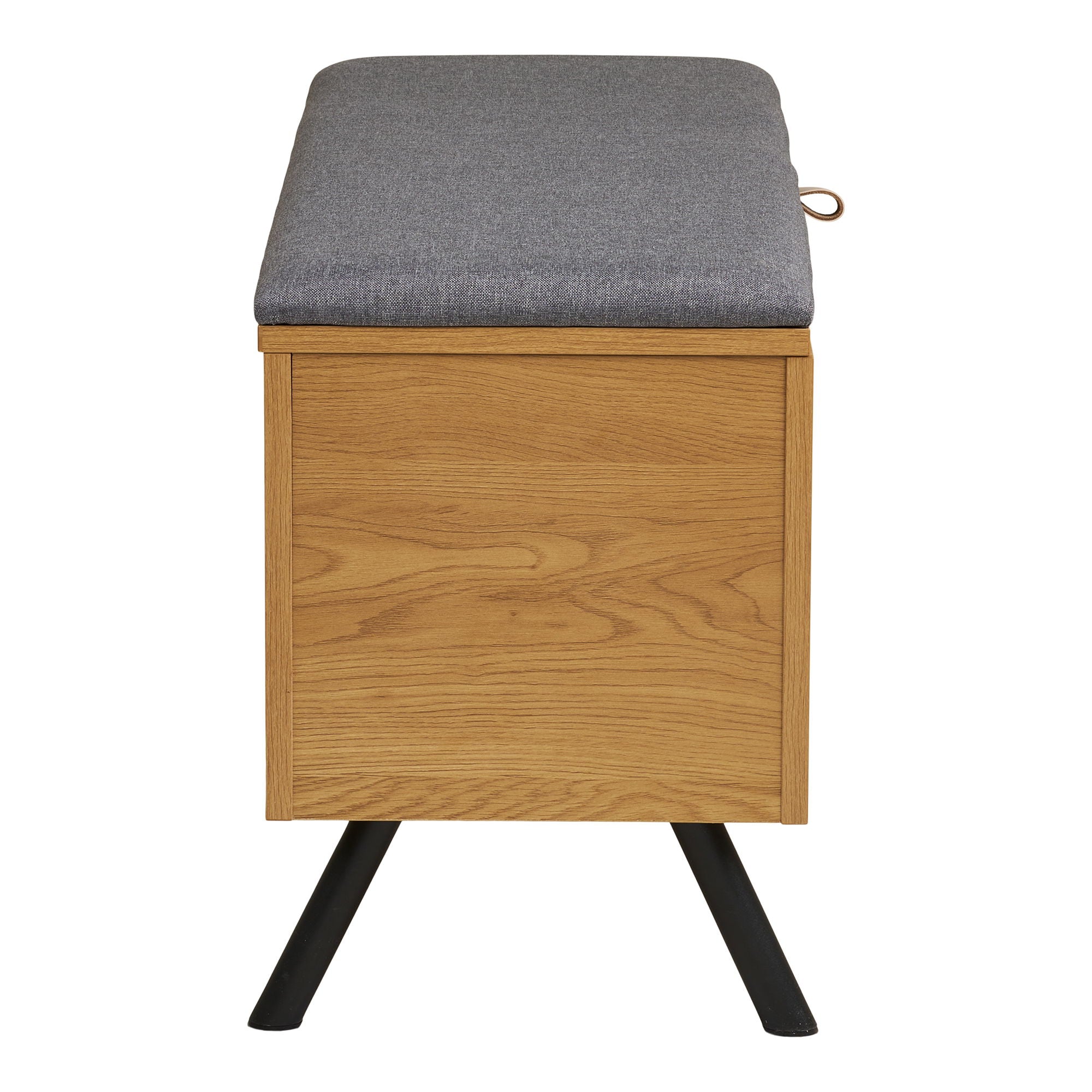 Barco -bänk med förvaring - bänk med förvaring, ek look 92x33x48 cm