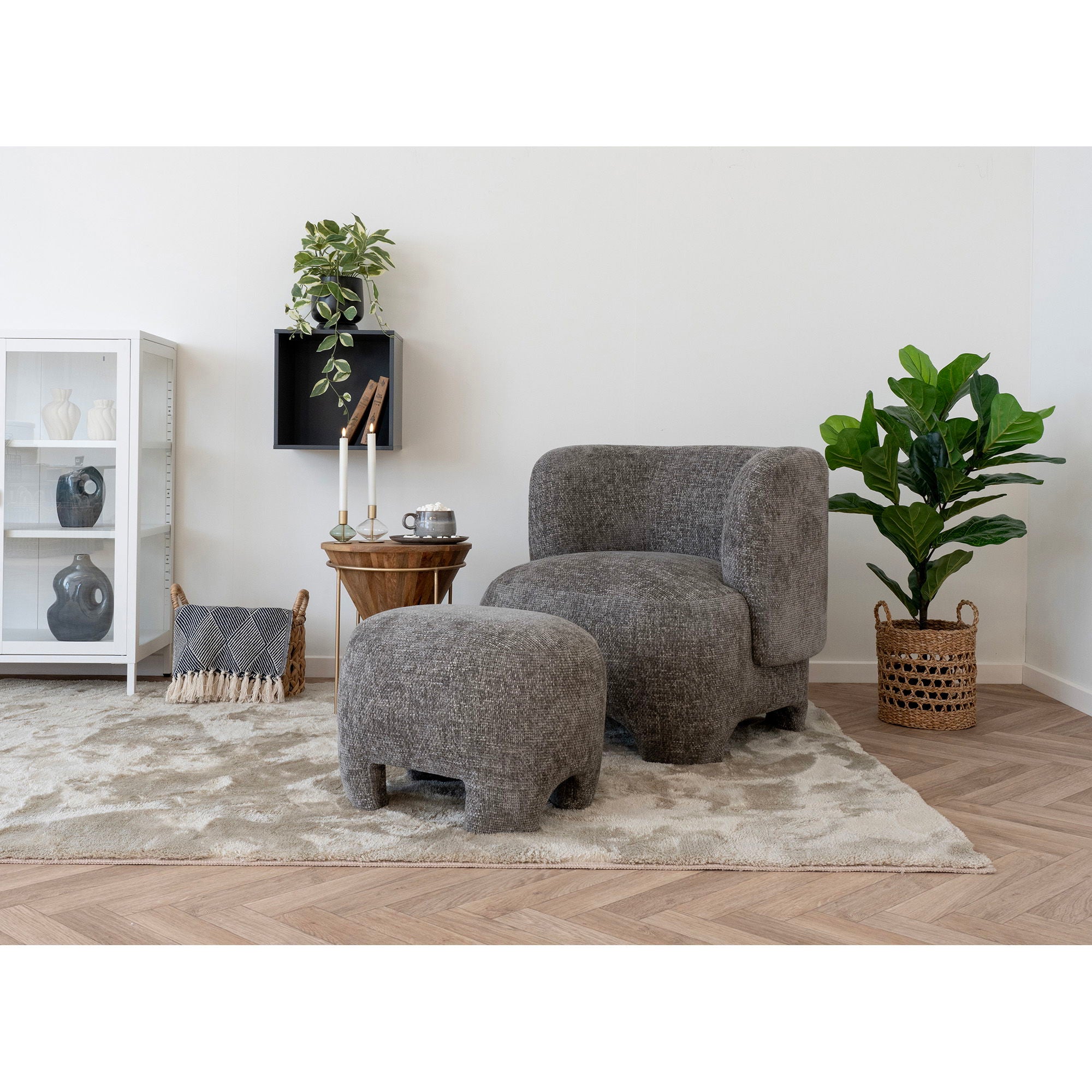 Puf, beige, hn1280<br>41x53 cm