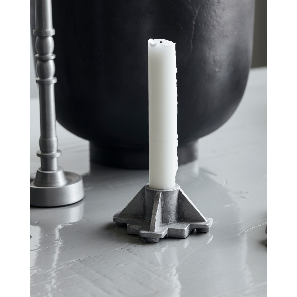 Ljusstake, HDCastle, Antik aluminium
