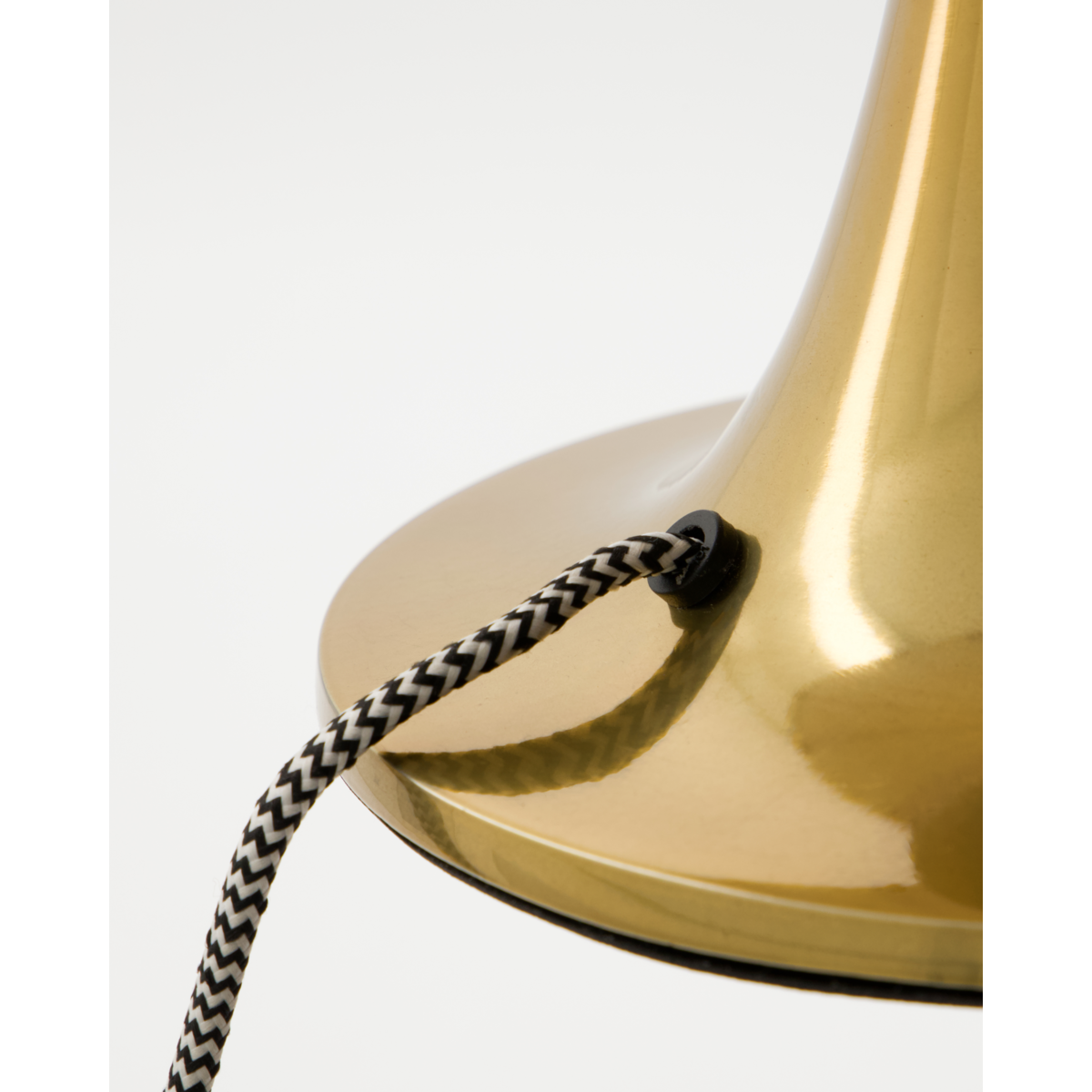 Bordslampa, hdtulip, antik mässing