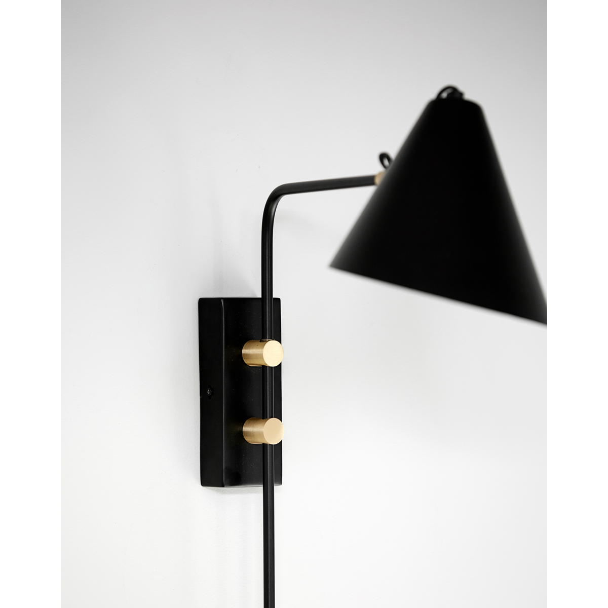 Vägglampa, hdclub, svart
