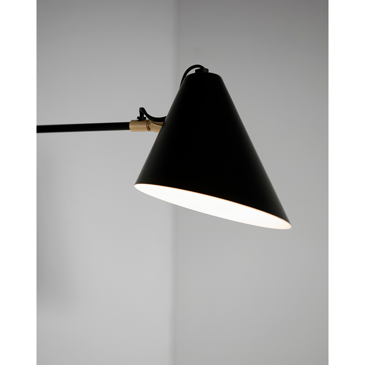 Vägglampa, hdclub, svart