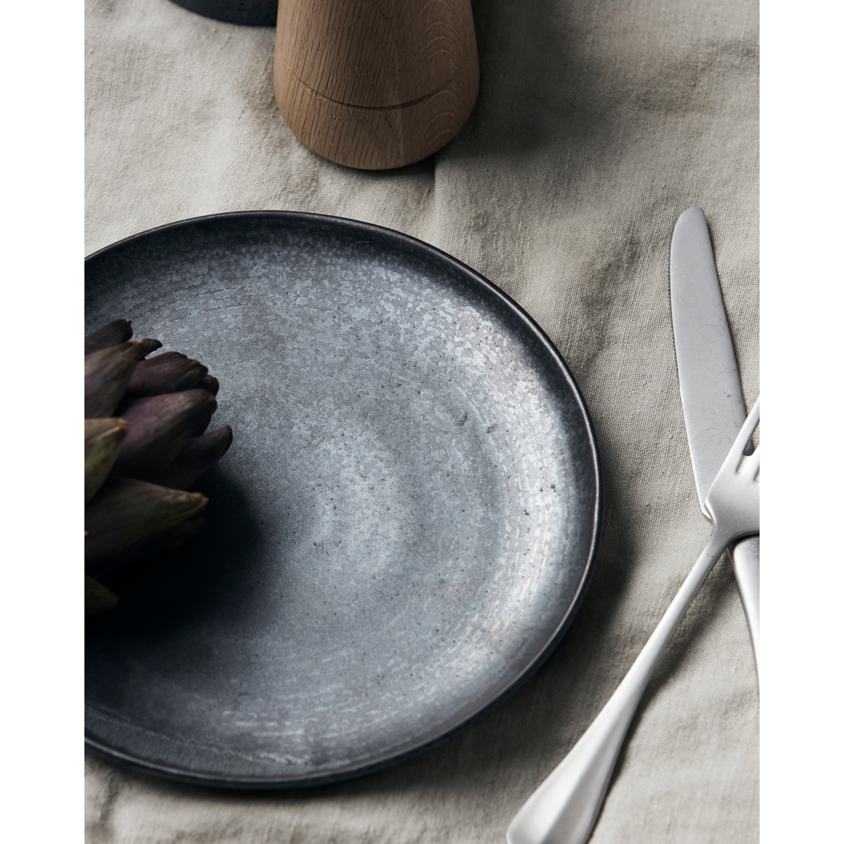 Lunchplatta, hdpion, svart; brun