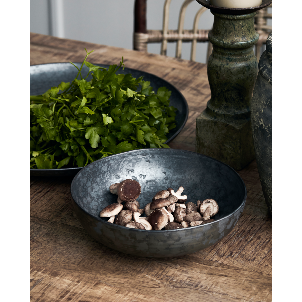 Skål, HDPion, Svart; Brun