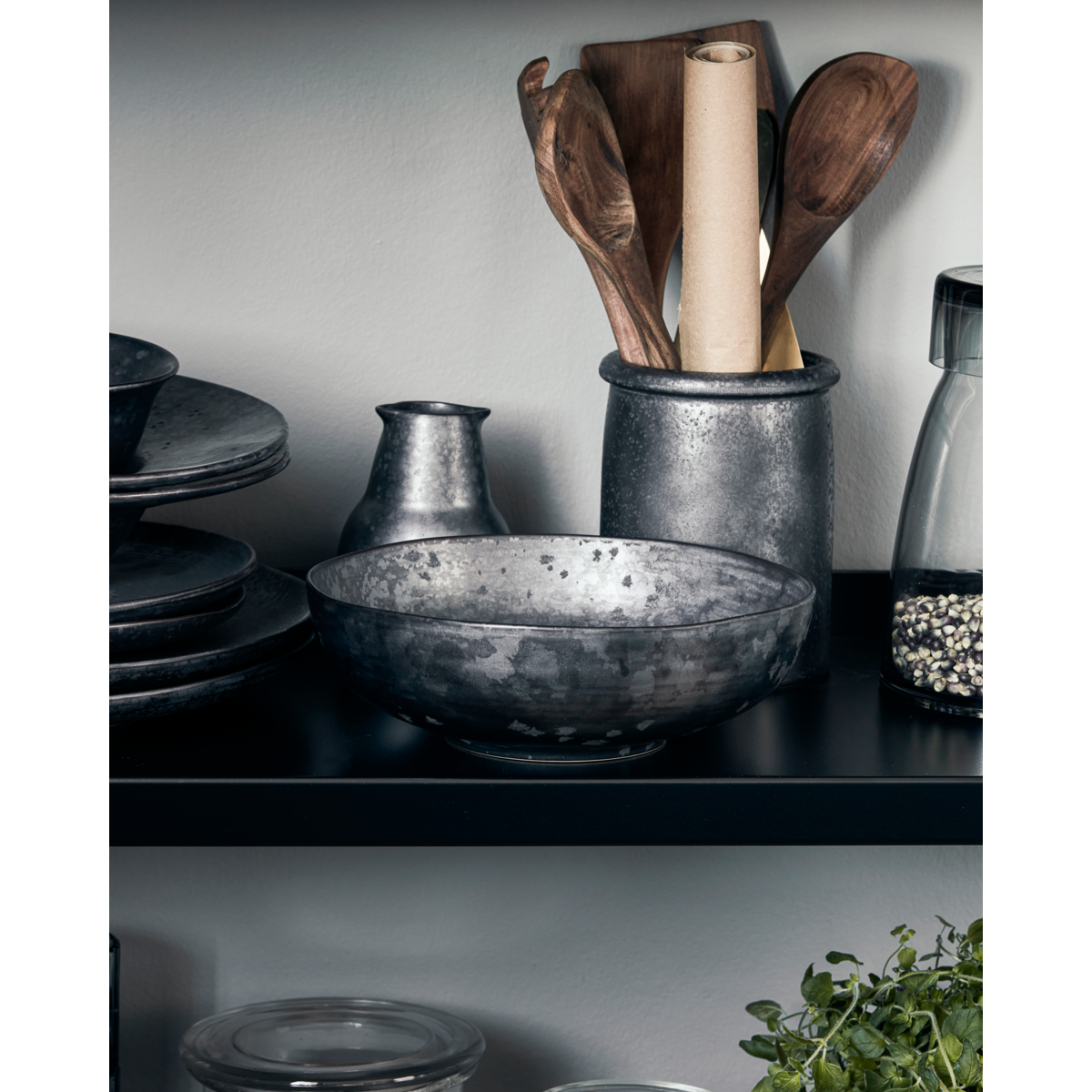 Skål, HDPion, Svart; Brun