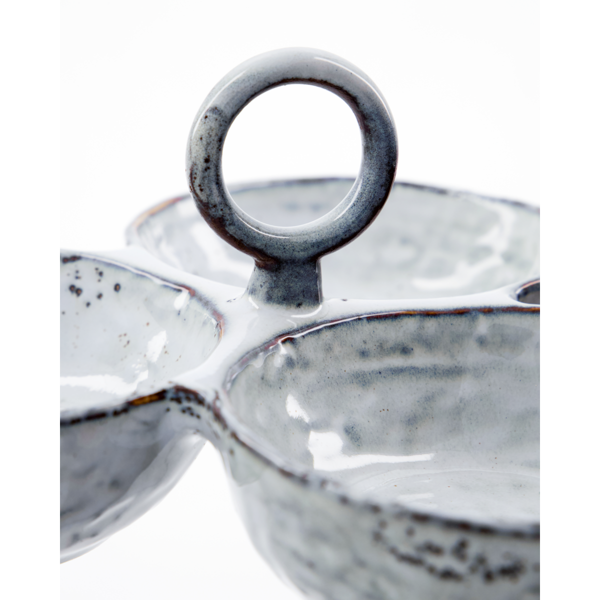 Serverande skålar, hdrustic, mörkgrå