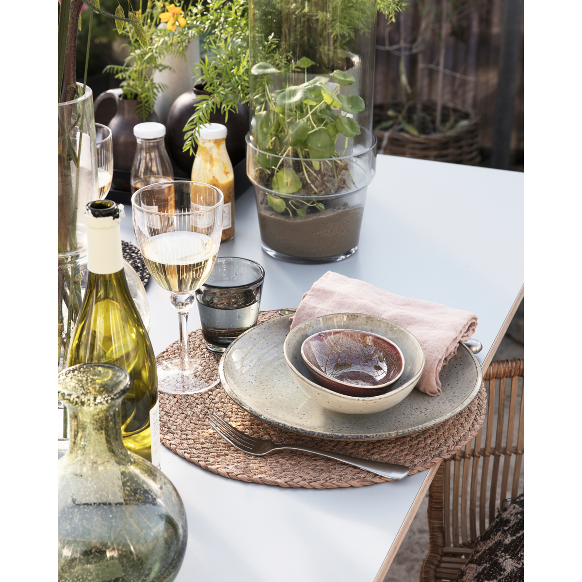 Tallrik, hdlake, grå