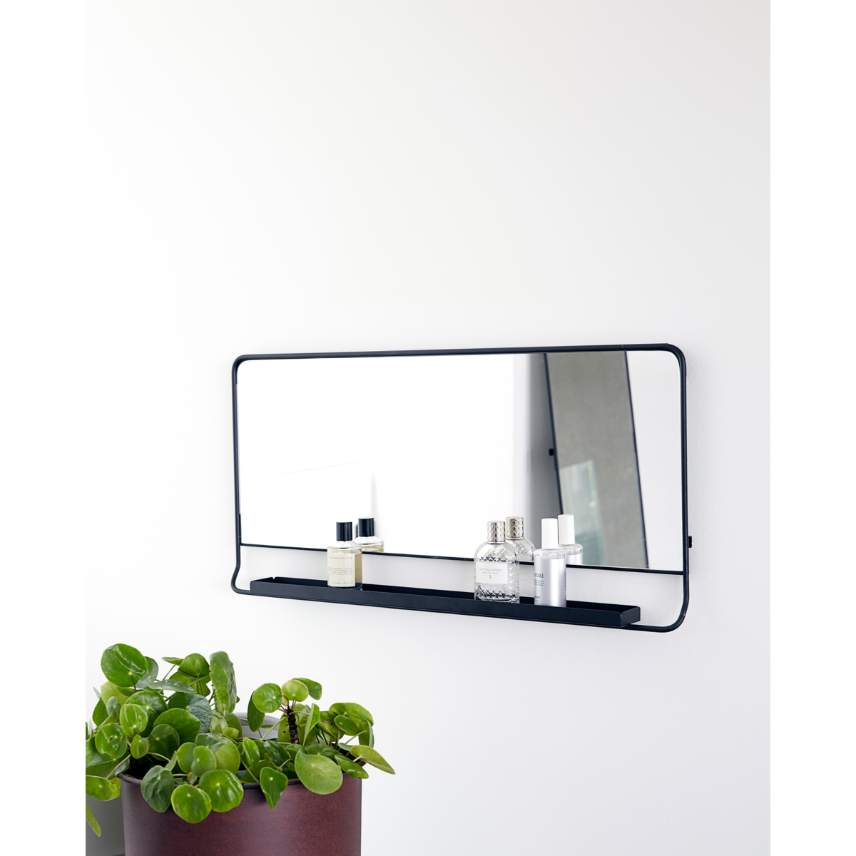 Spegel med hylla, HDChic, Svart