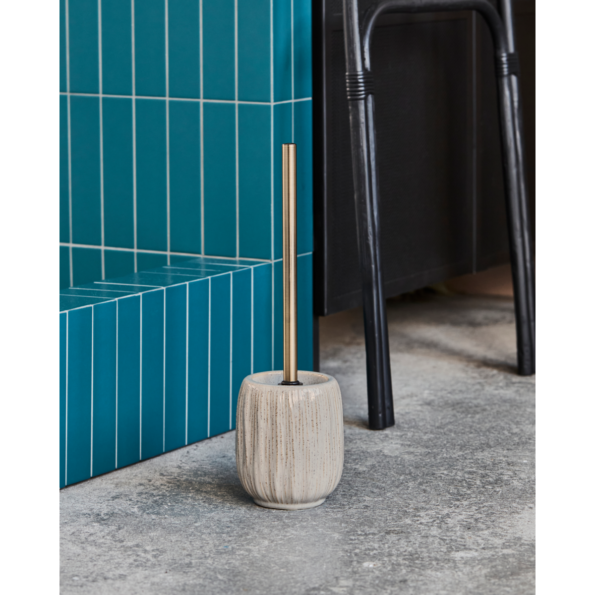 Toalettborste, hddeco, rå vit