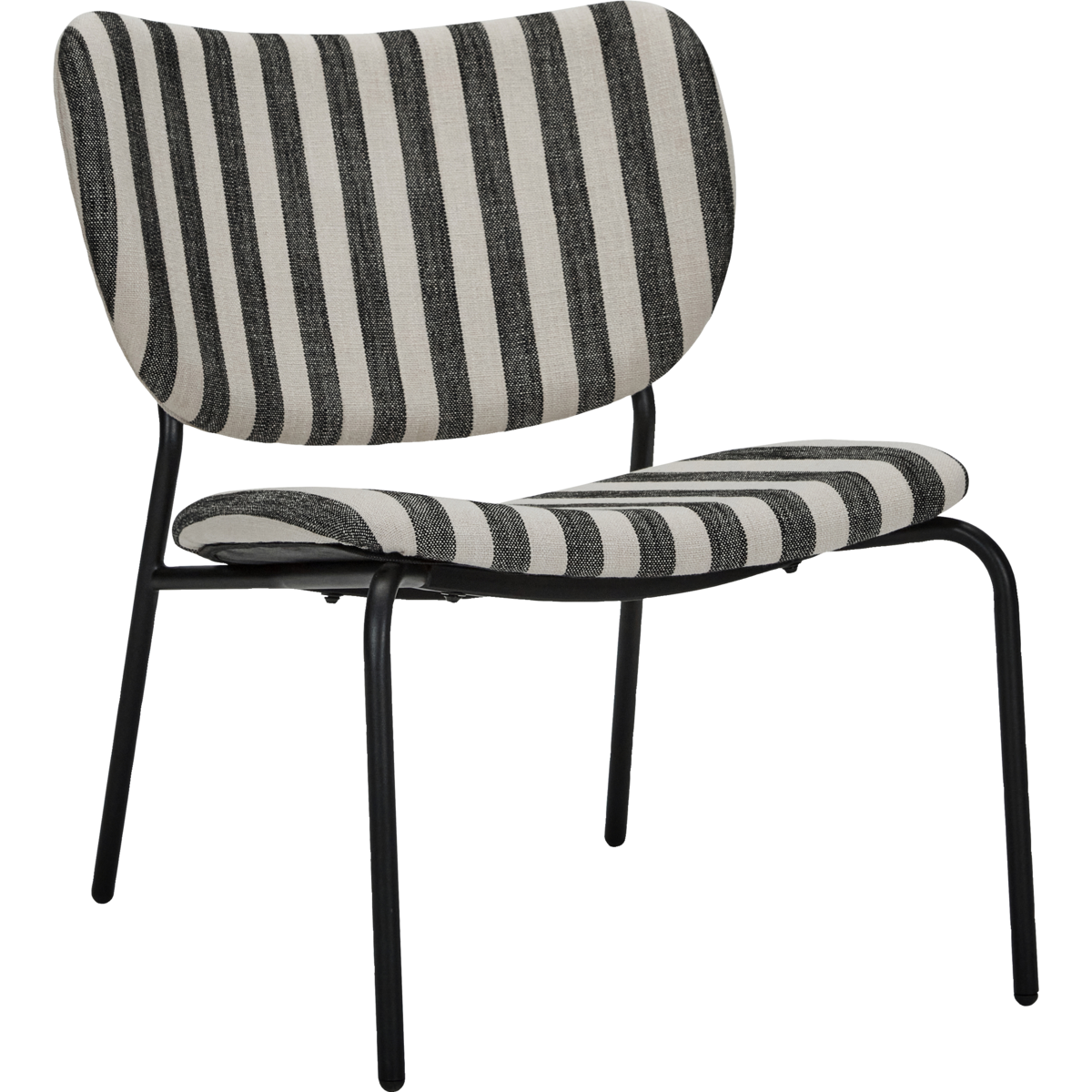 Lounge Chair, Hdlonga, Black; vit