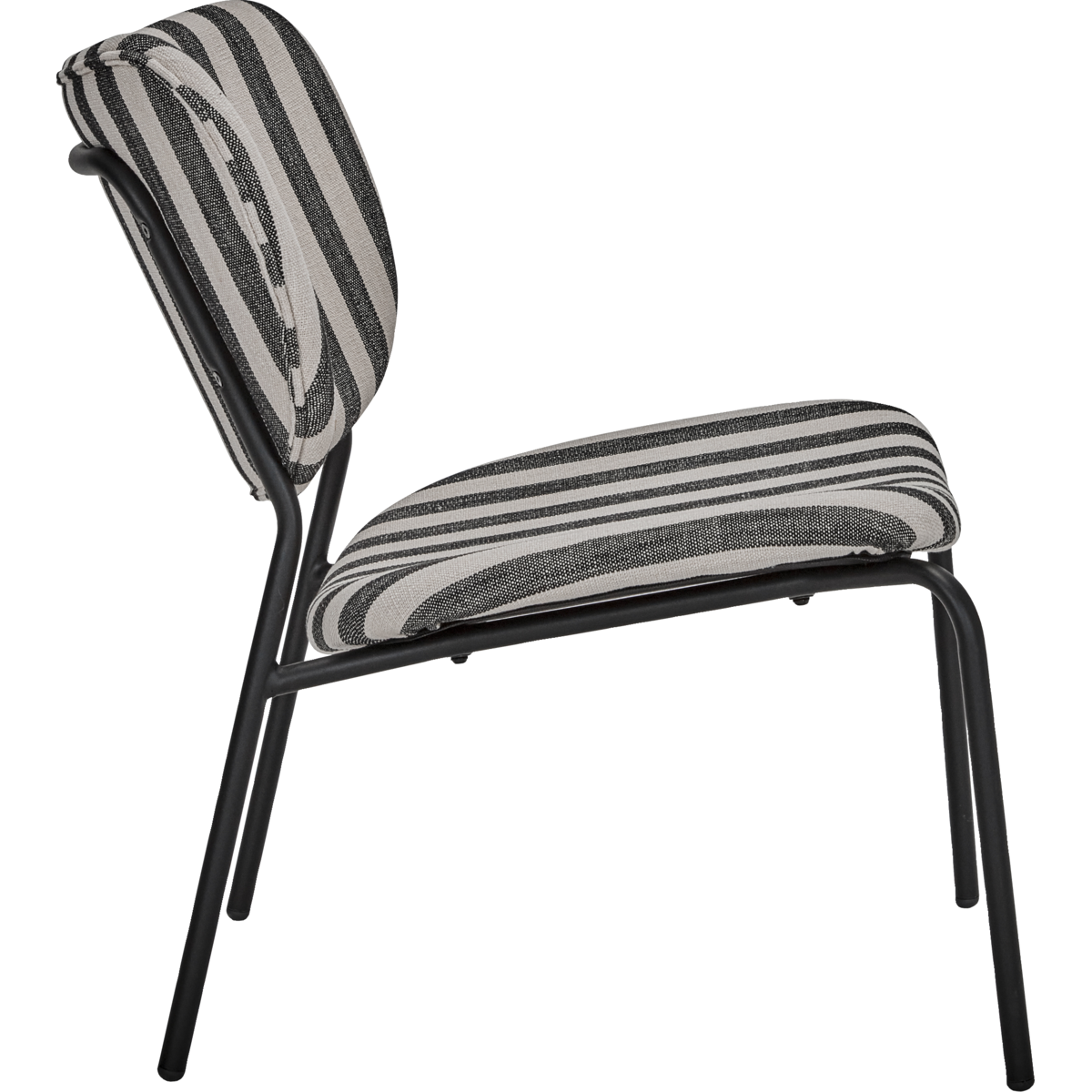 Lounge Chair, Hdlonga, Black; vit