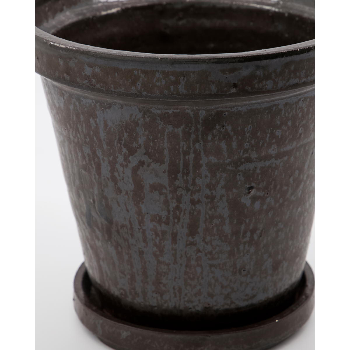 Örtkruka med tefat, hdflower, brun