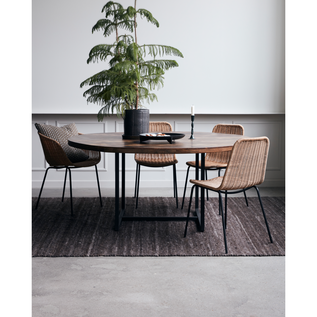 Matbord, hd kant, natur