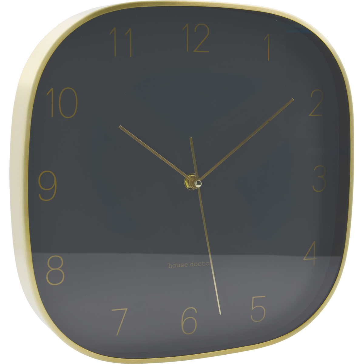 Väggklocka, hdshape, mörkgrå