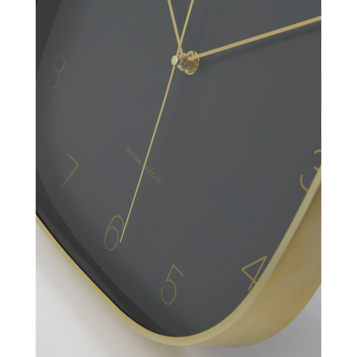 Väggklocka, hdshape, mörkgrå