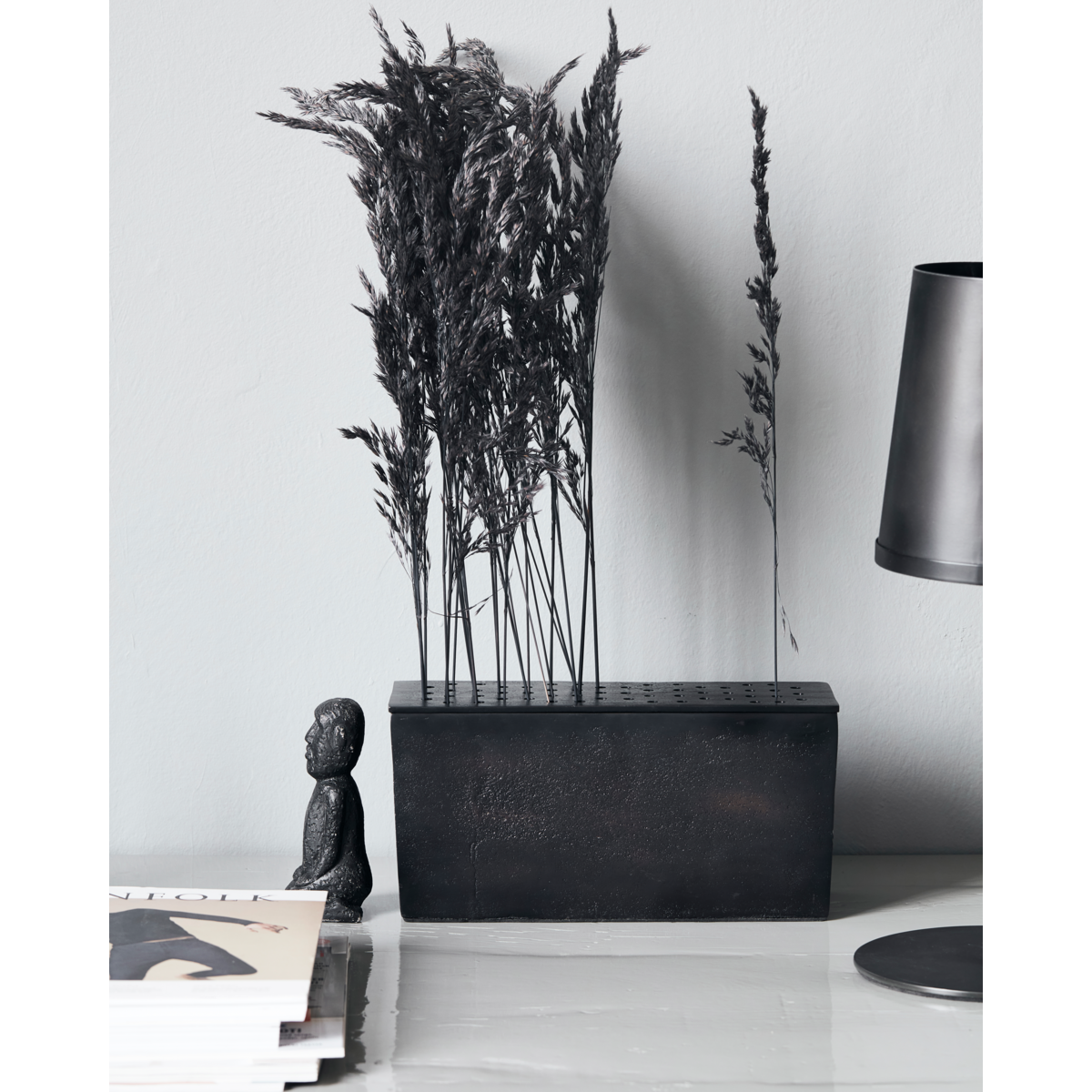 Vas, hdflow, brunt mässing