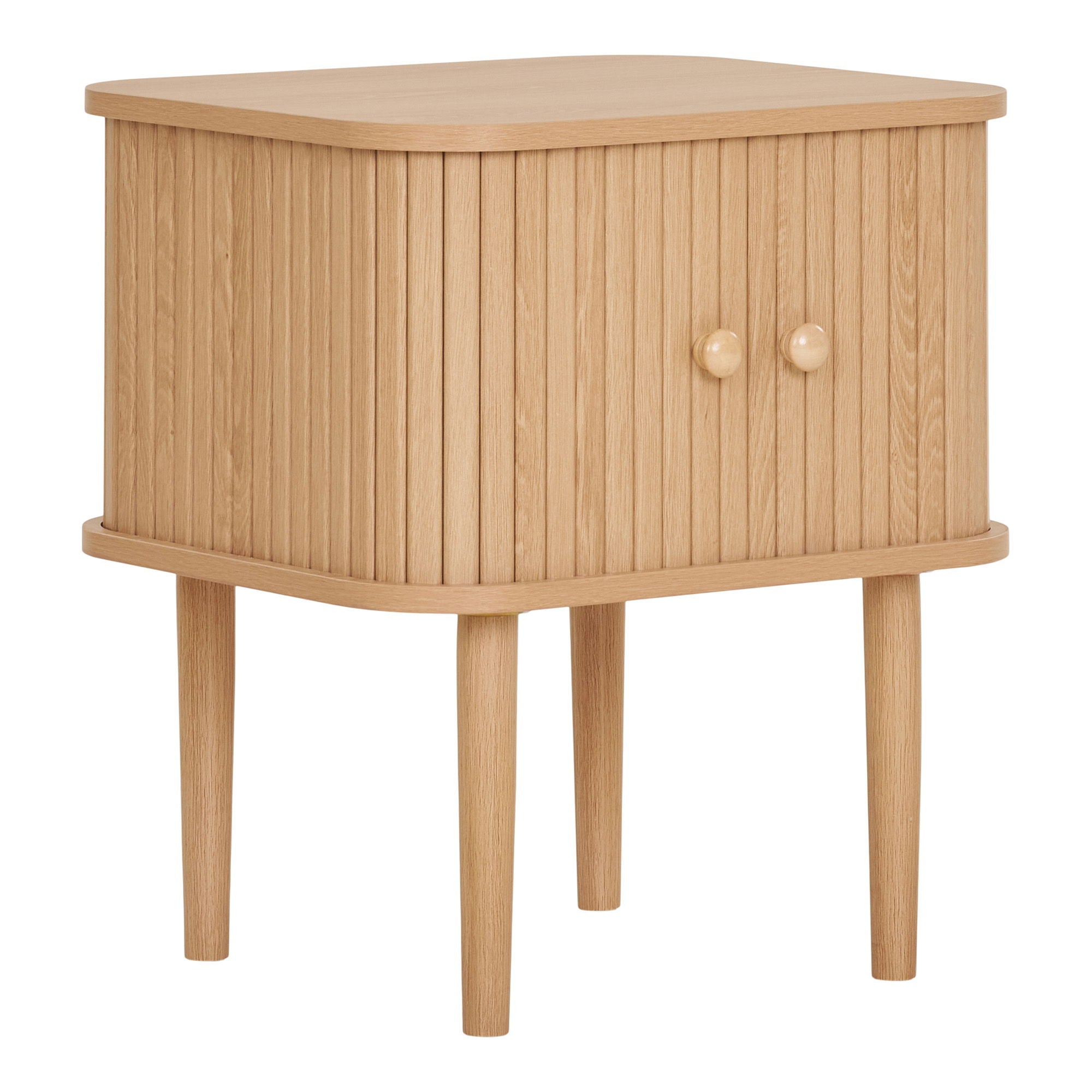 Hörnbord, 2 dörrar, natur<br>45x40x50,5 cm