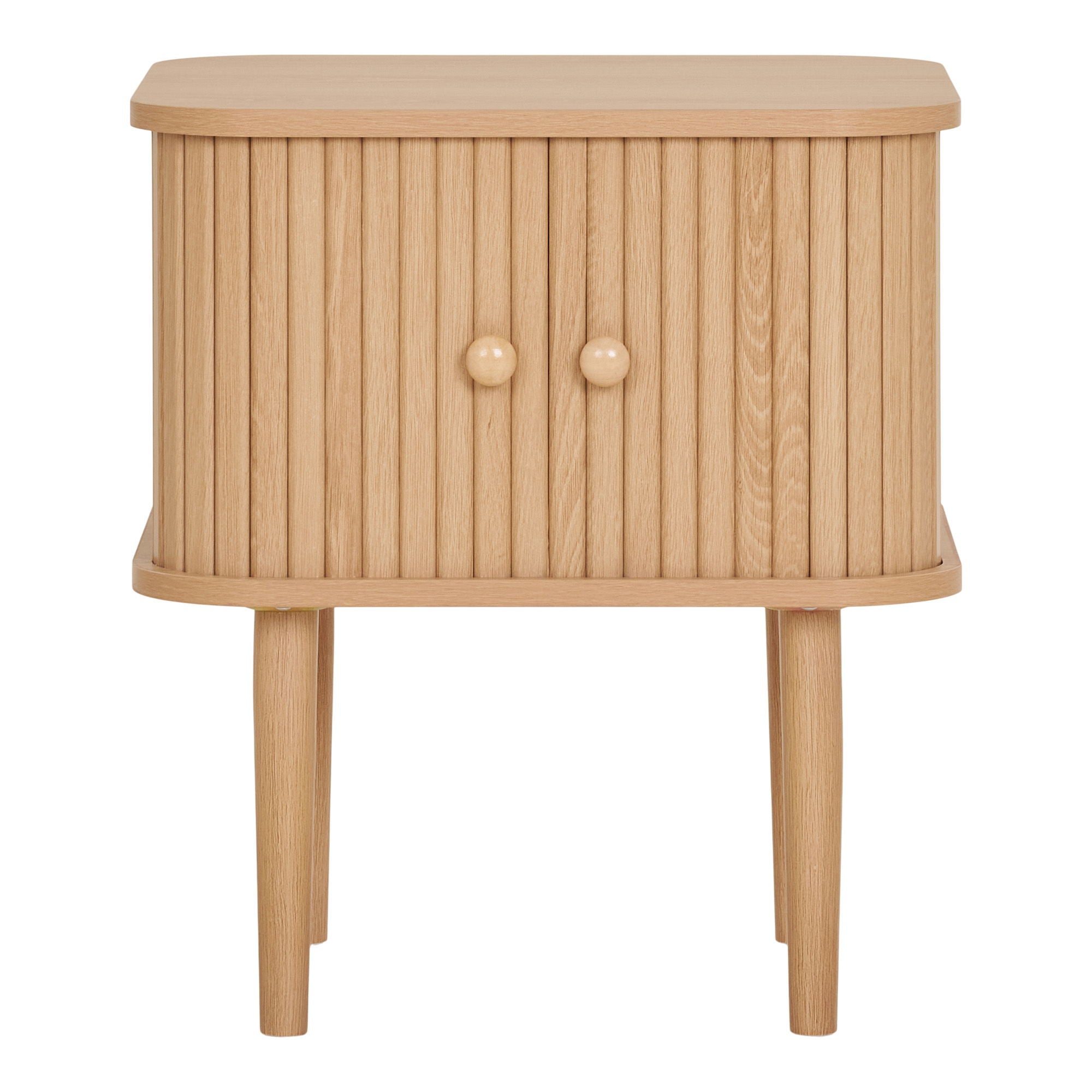 Hörnbord, 2 dörrar, natur<br>45x40x50,5 cm