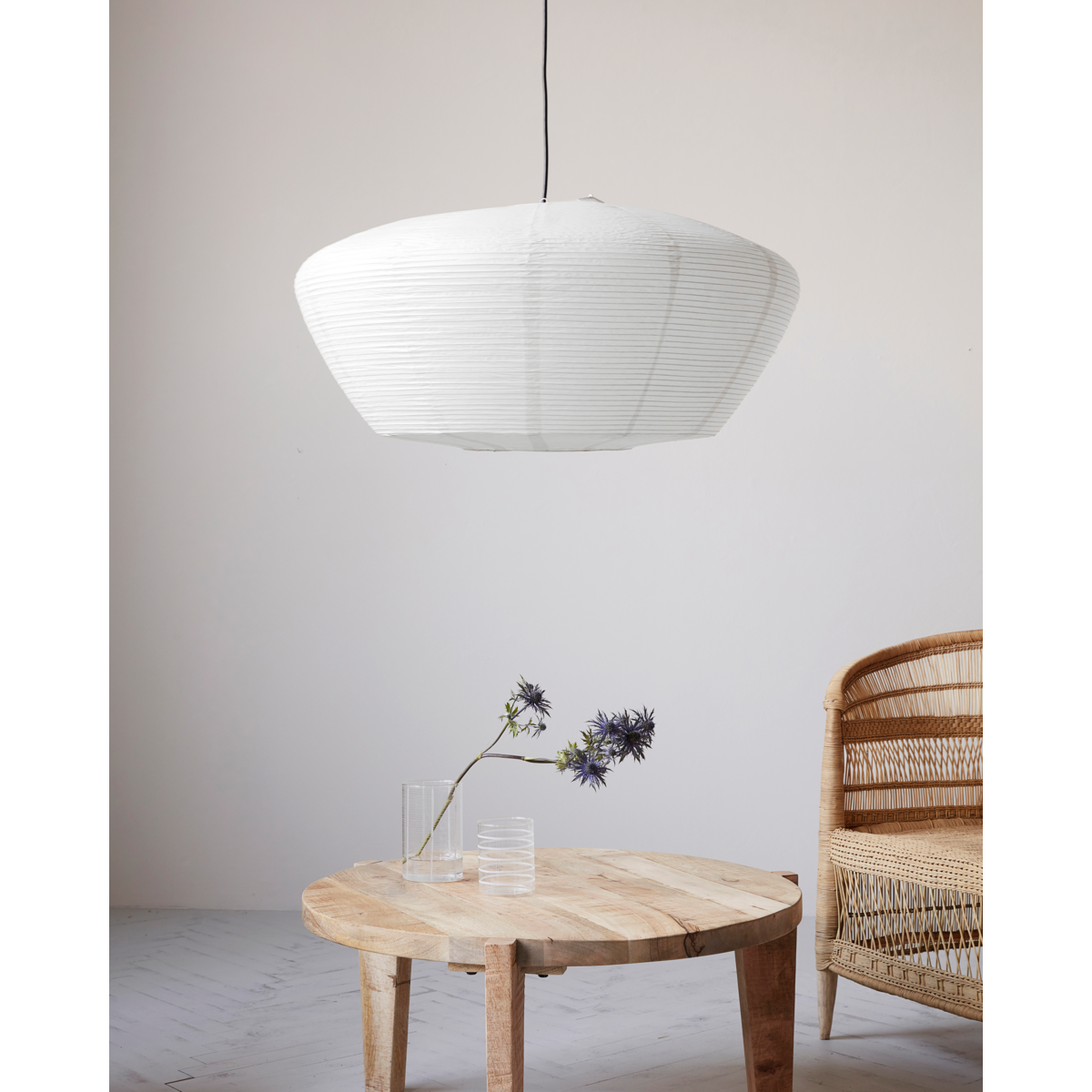 Lampskärm, hdbidar, vit