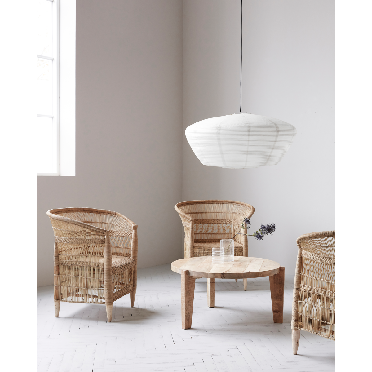Lampskärm, hdbidar, vit