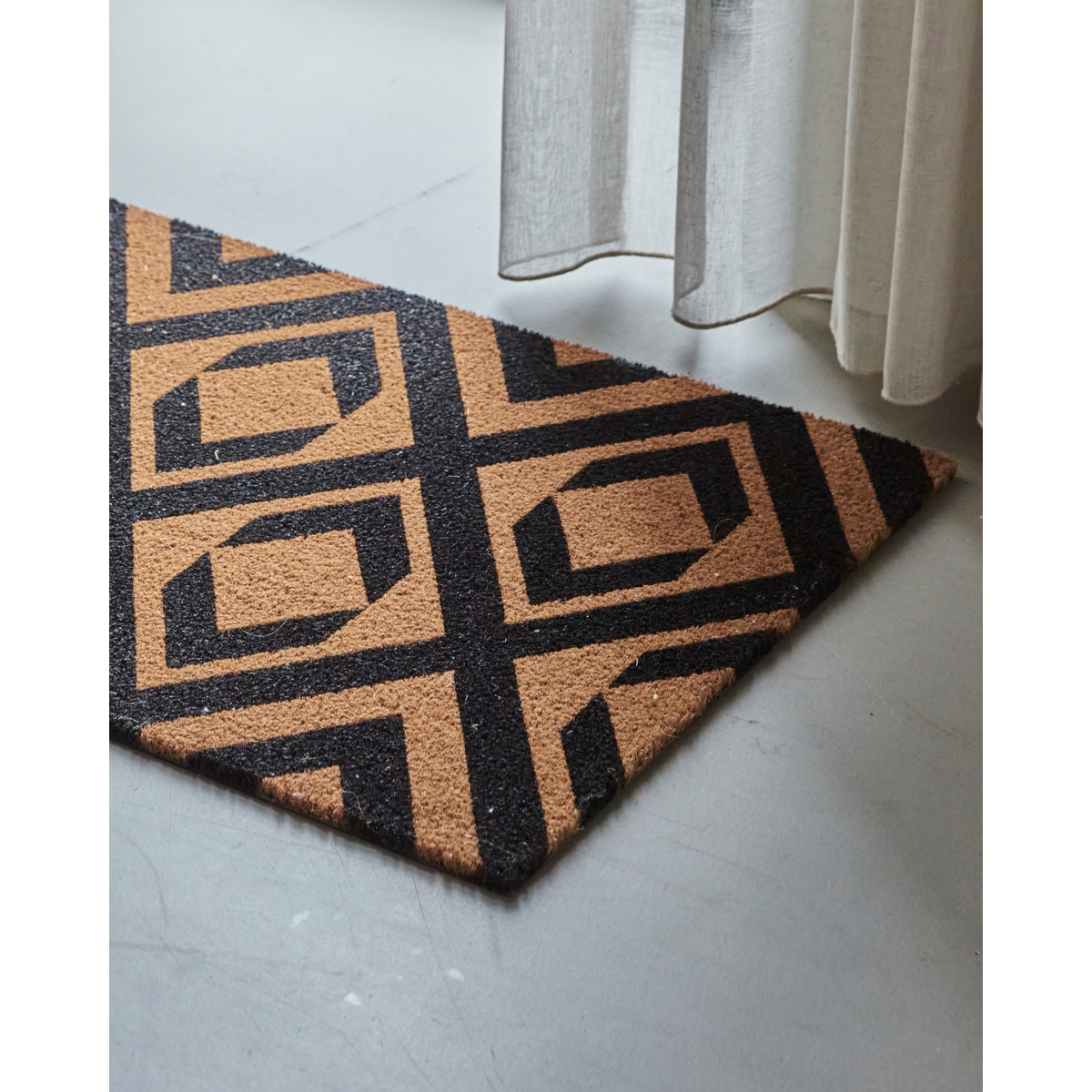 House Doctor - Door Mat, Hdindi, Nature; Svart