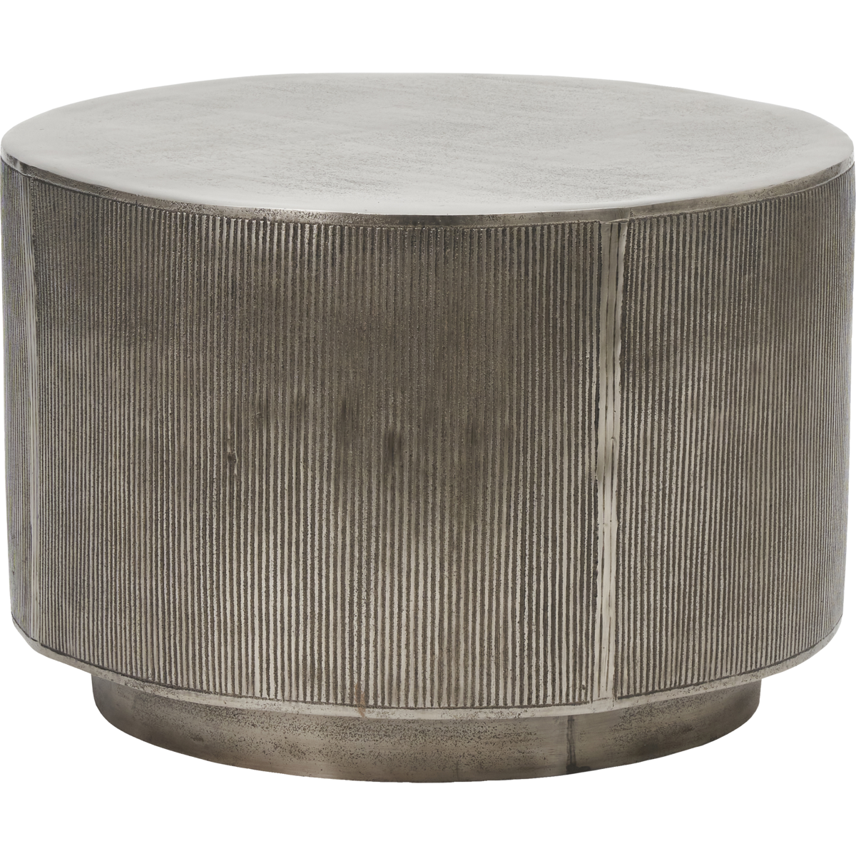 Soffbord, hdrota, borstat silver