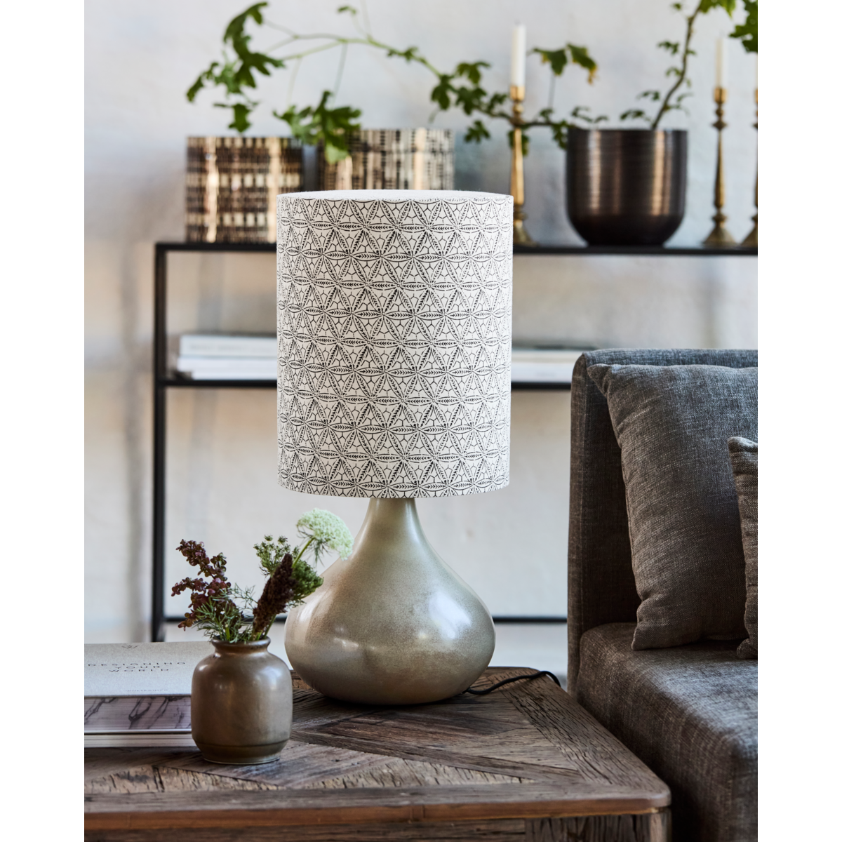 Bordslampa, hdflorie, sand