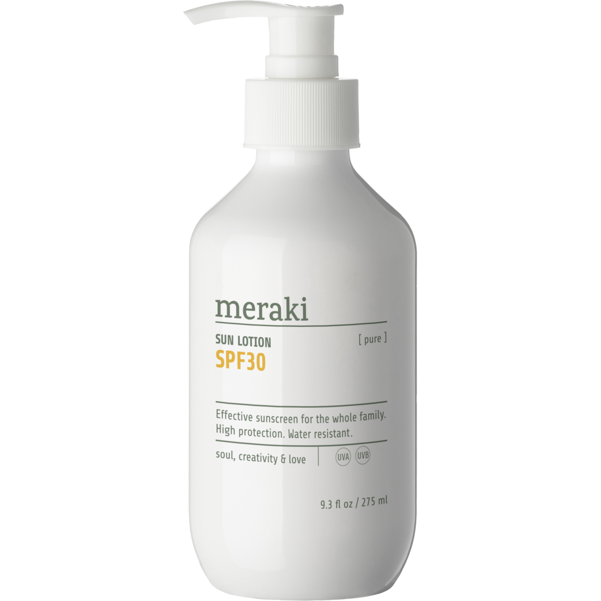 Sollotion, ren, vit