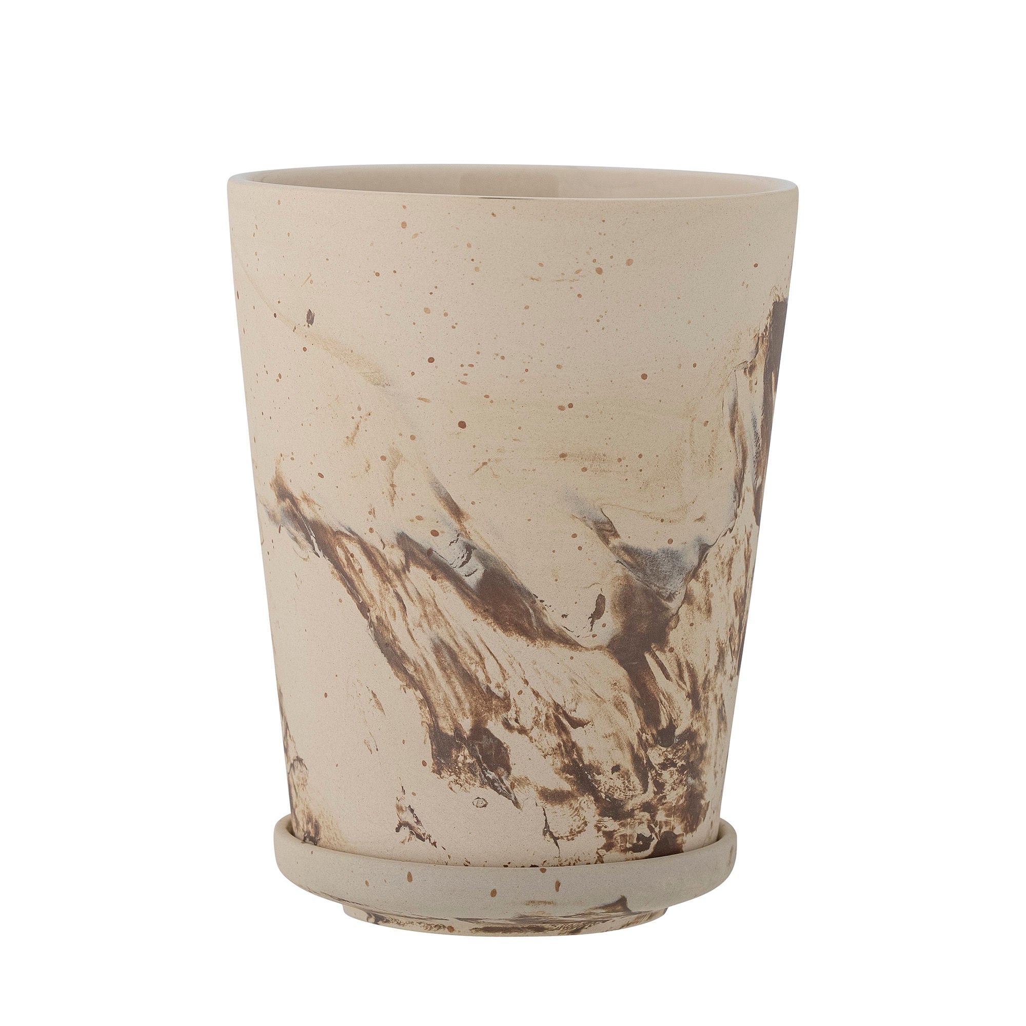 Bloomingville Stacy Herbal Pot w/tefat, brunt, stengods