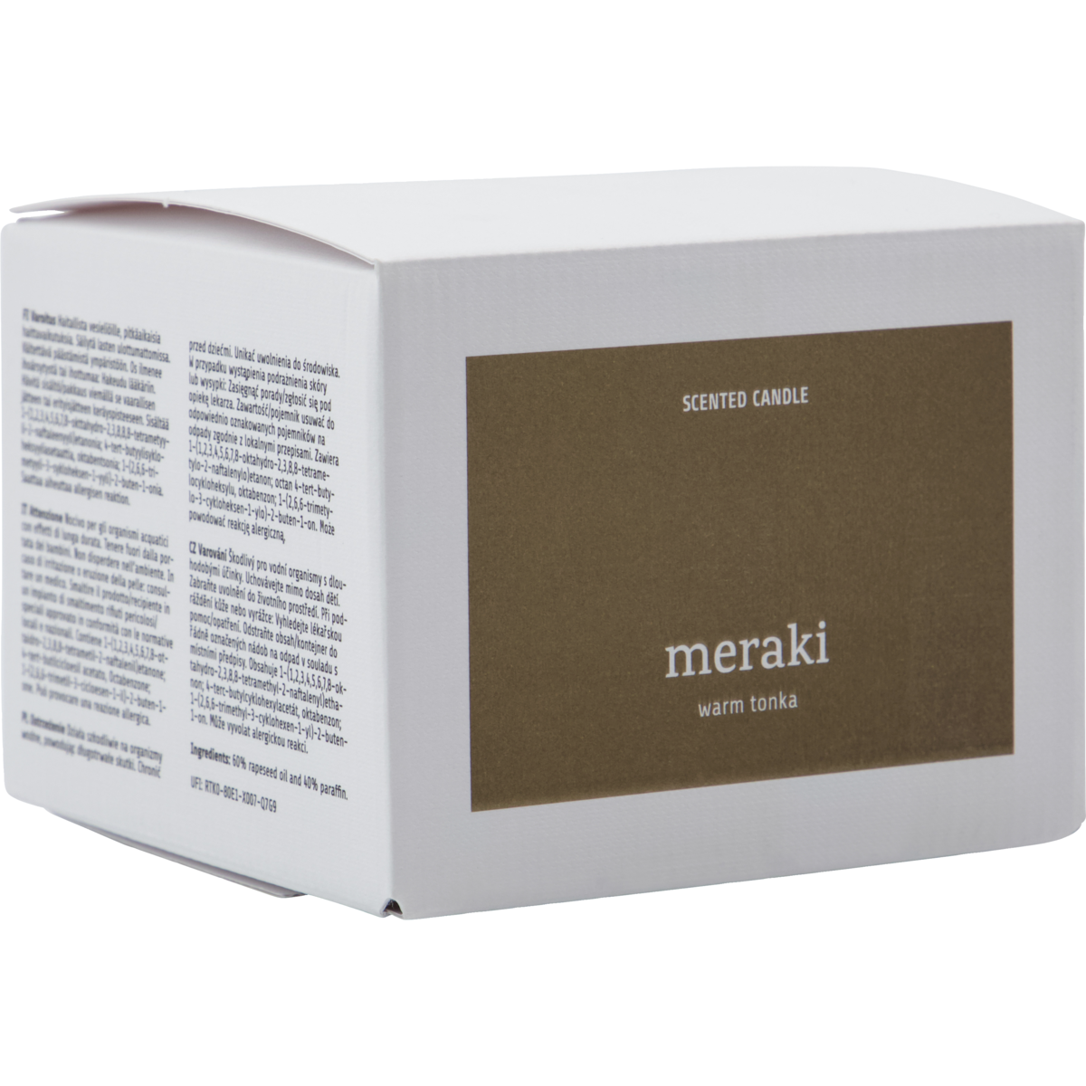 Doftljus, Varm tonka, Brun