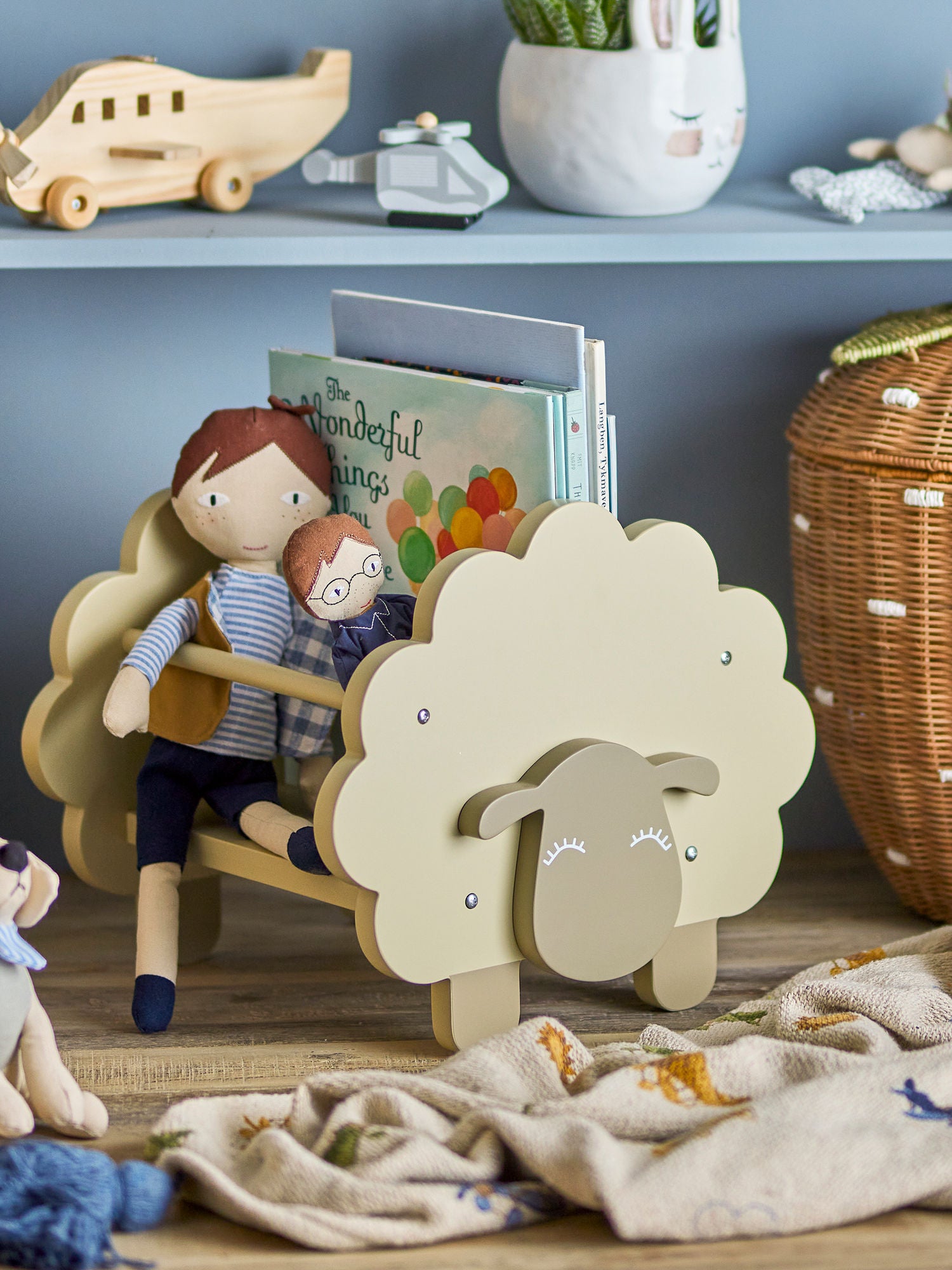 Bloomingville MINI Dolly bokhylla, grå, FSC®100%, MDF