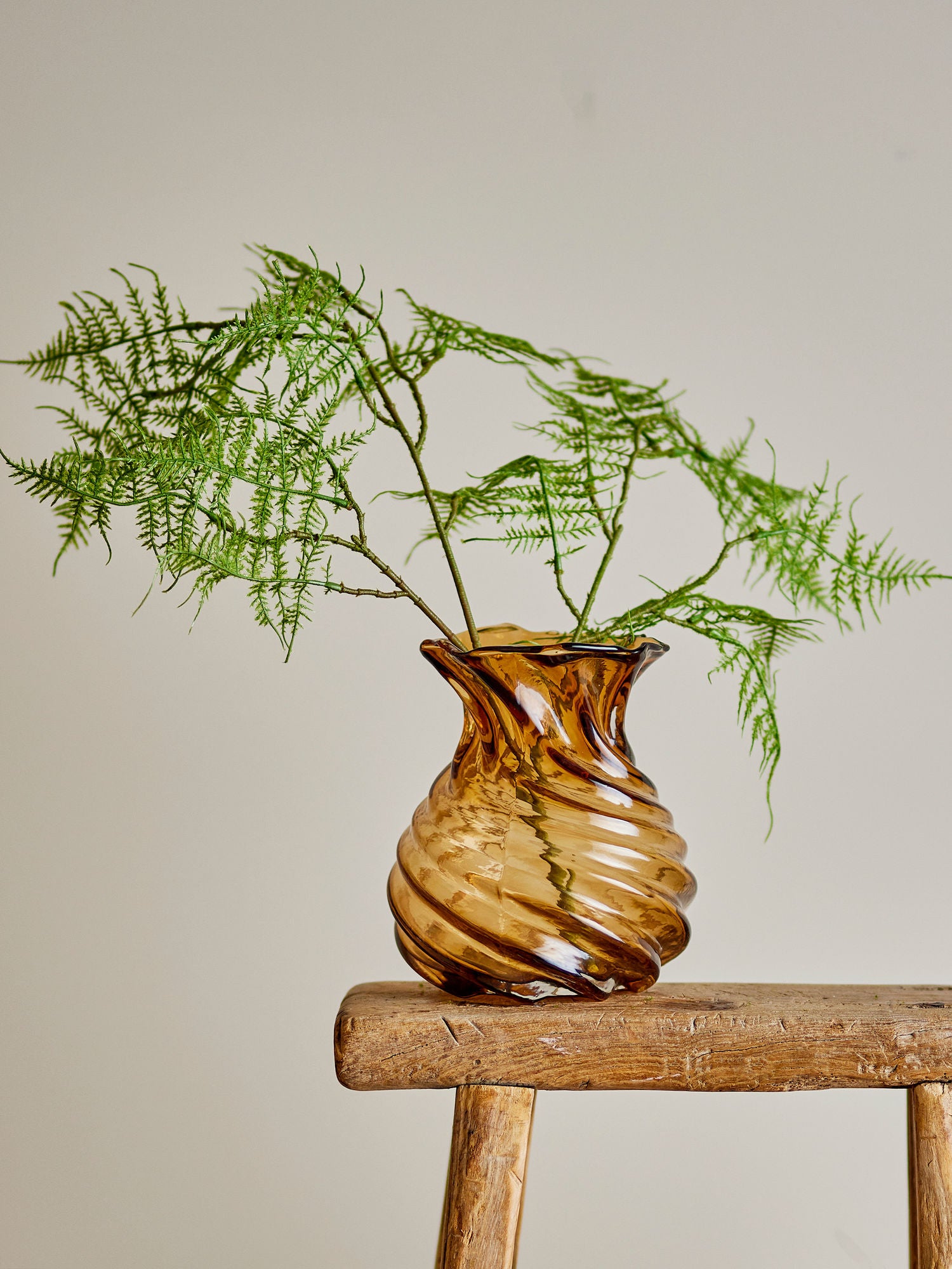 Creative Collection Rylo Vase, Brown, Glass