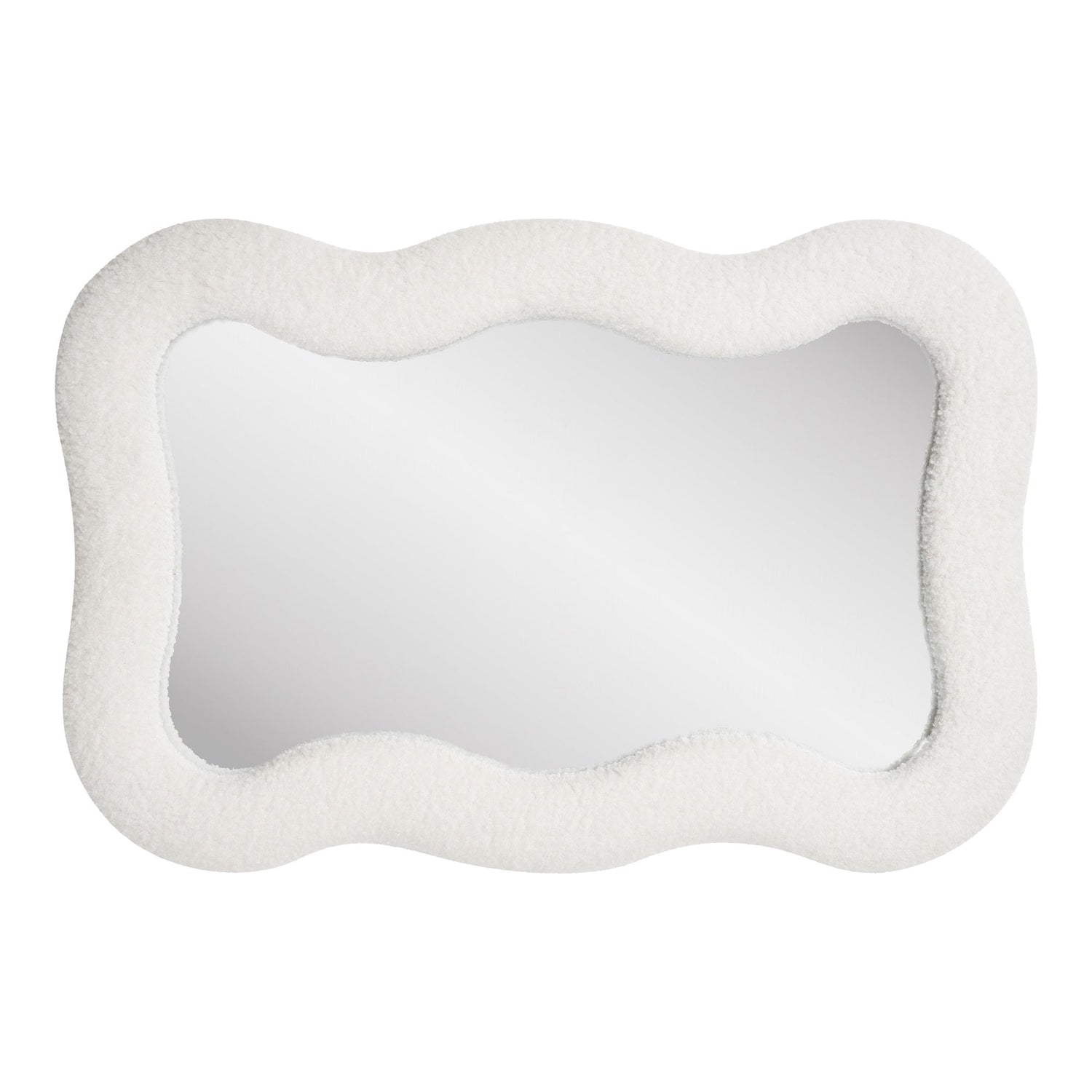 Bosaro Mirror - Mirror, Teddy, White 80x54 cm
