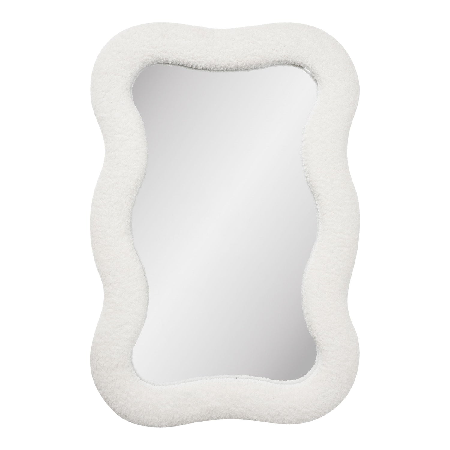 Bosaro Mirror - Mirror, Teddy, White 80x54 cm