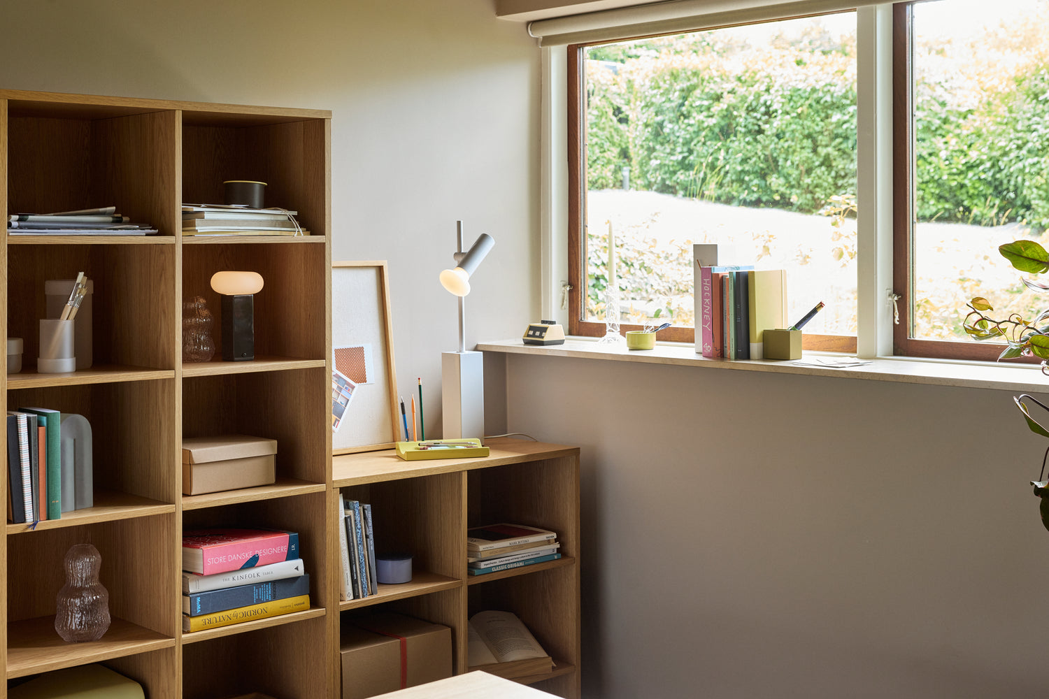 Disco Bokhylla Stor Natur - 80x30xh180cm