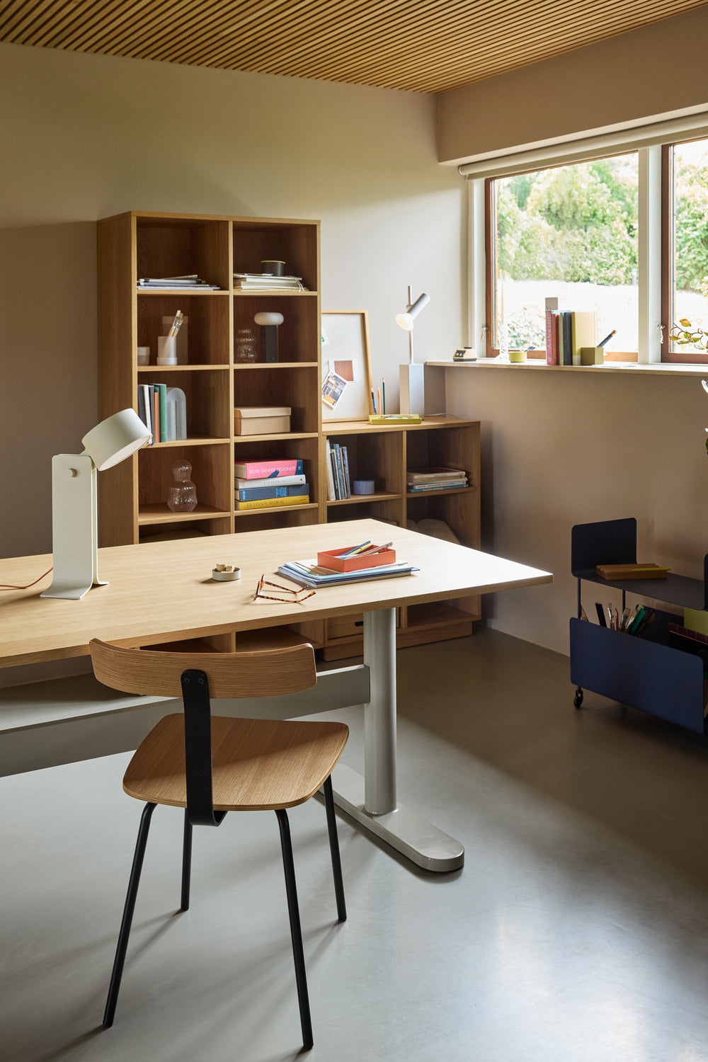 Disco Bokhylla Stor Natur - 80x30xh180cm