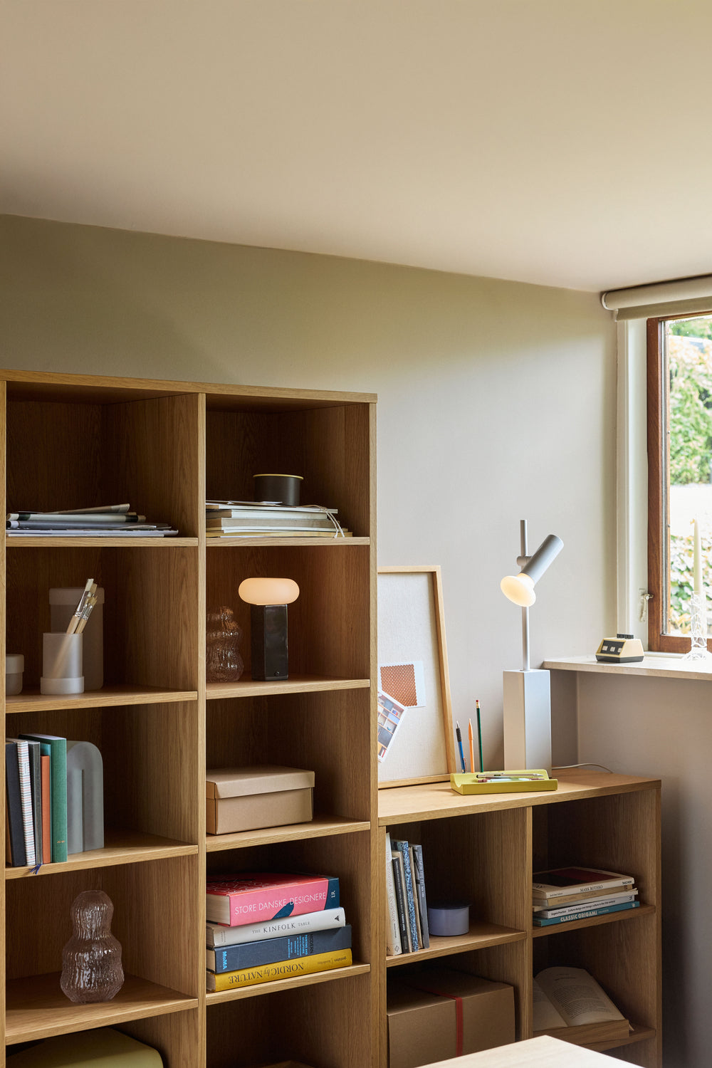 Disco Bokhylla Stor Natur - 80x30xh180cm