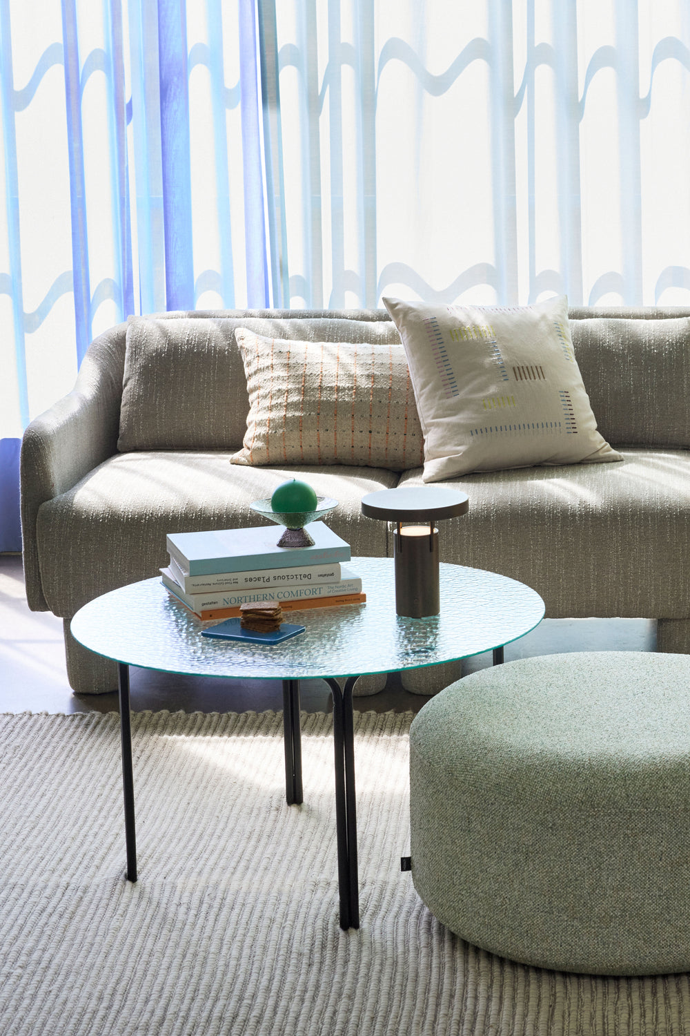 Elegance Soffa Ljusgrön - 224x73xH74