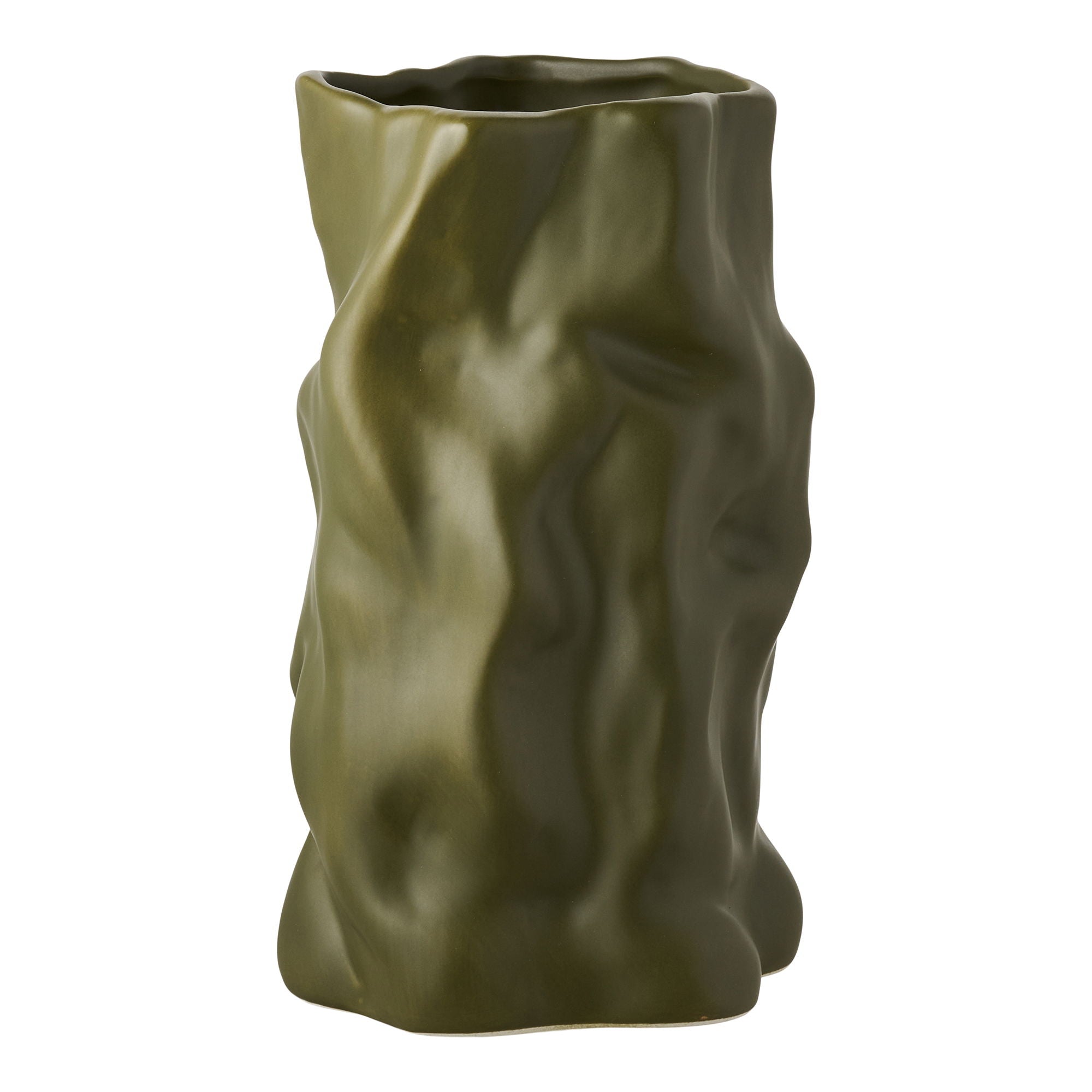 Vase - Vase, Ceramics, Green Ø15x25,5 cm