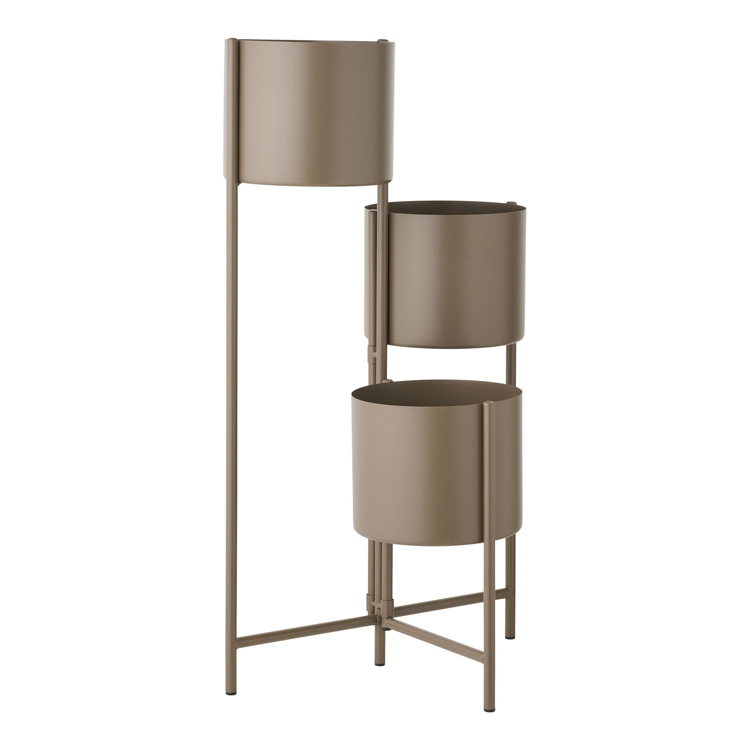 Örtkruka - örttpanna, stål, brun 22,5x23x75,5 cm